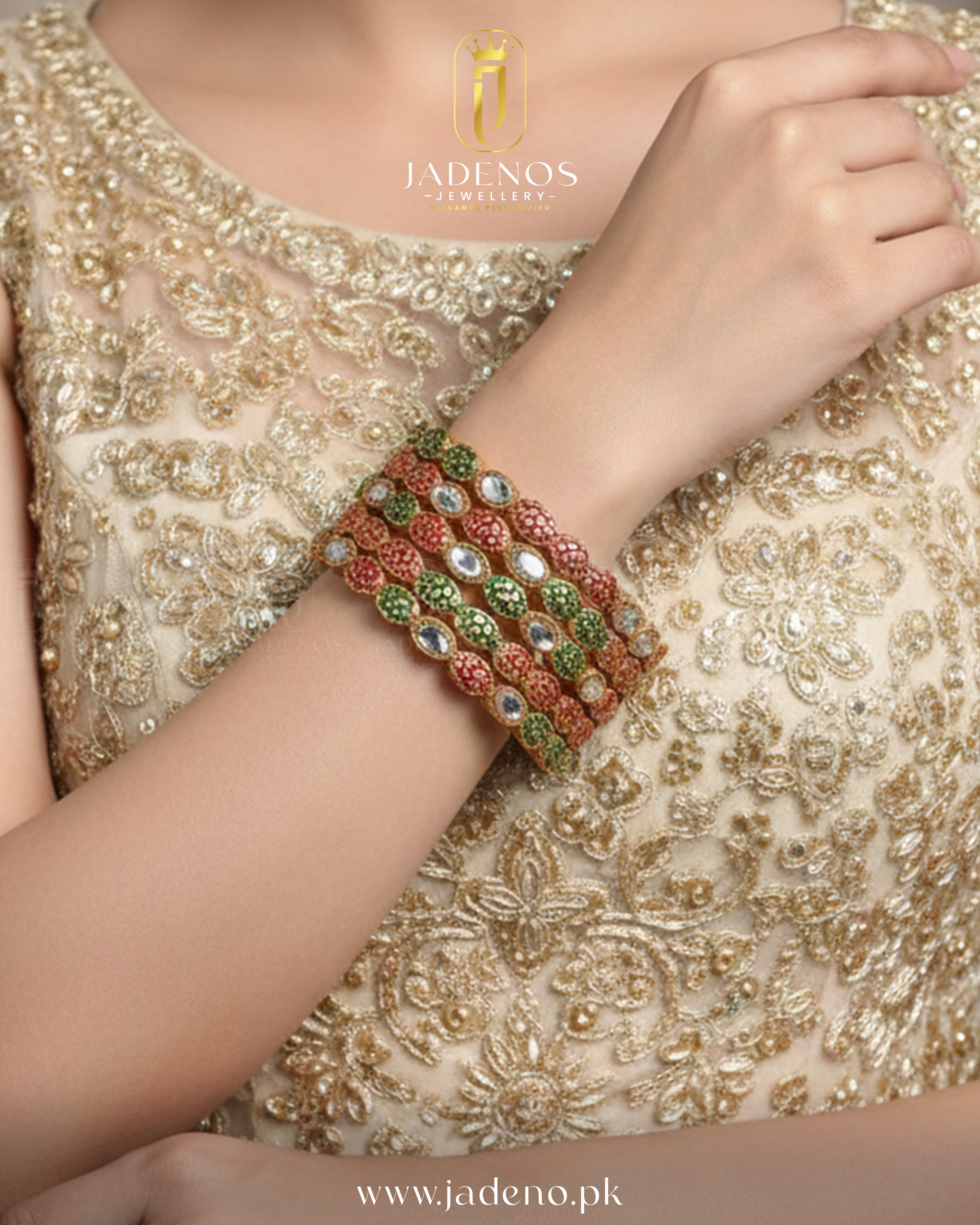The Roohi Pearl Bangles- 4 Pieces