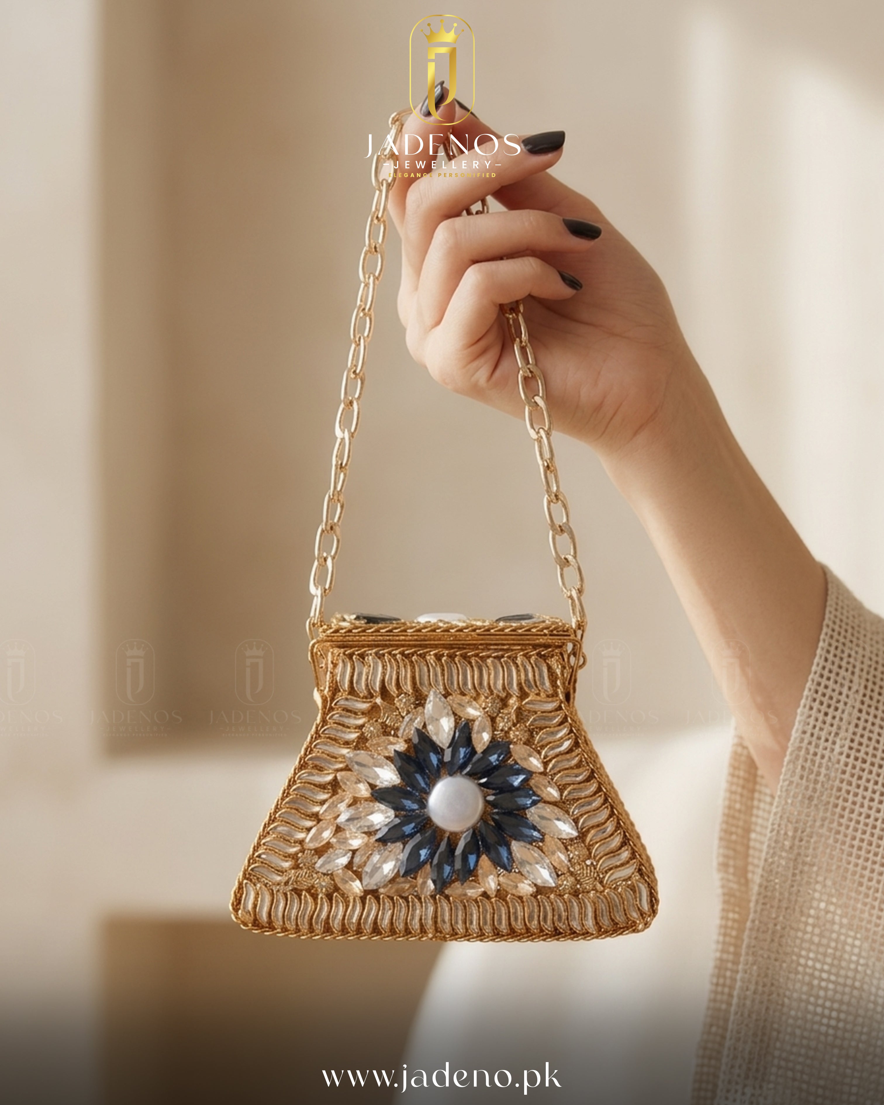 The Noir Maison Eclat Clutch