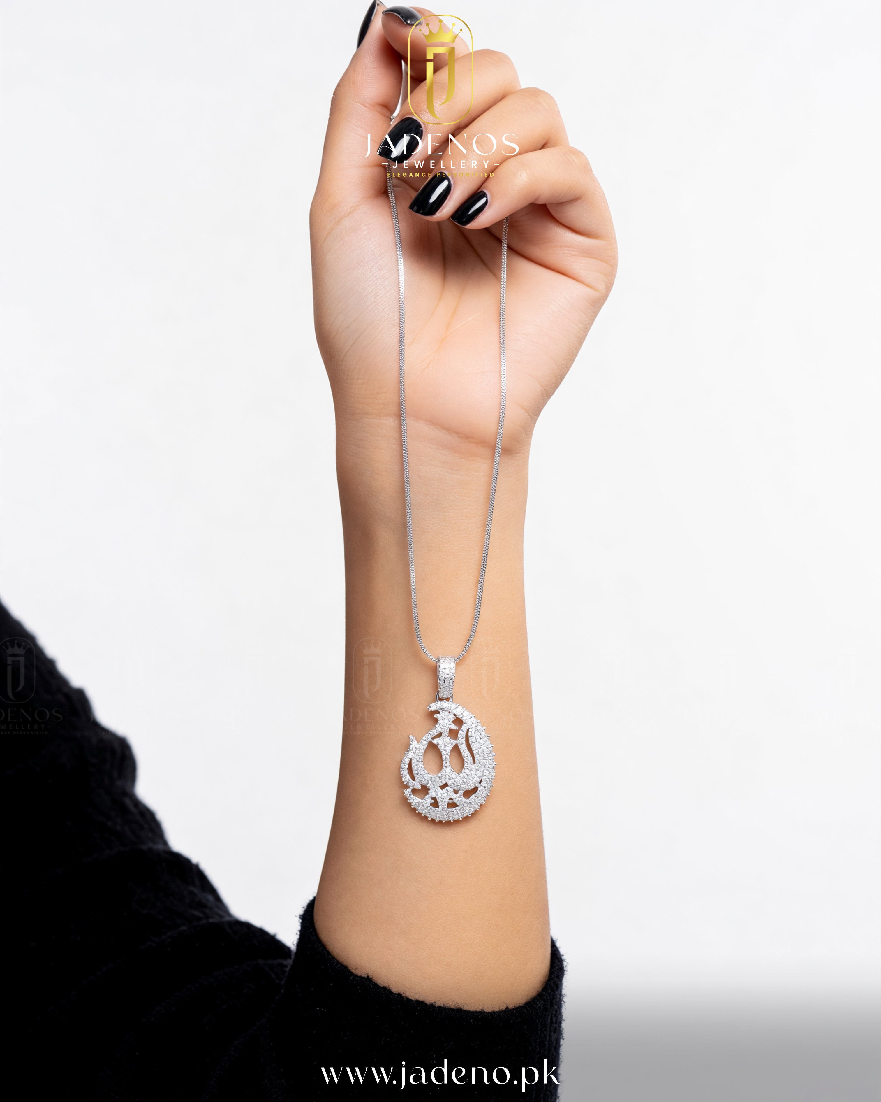 The Moonlit Calligraphy Pendant