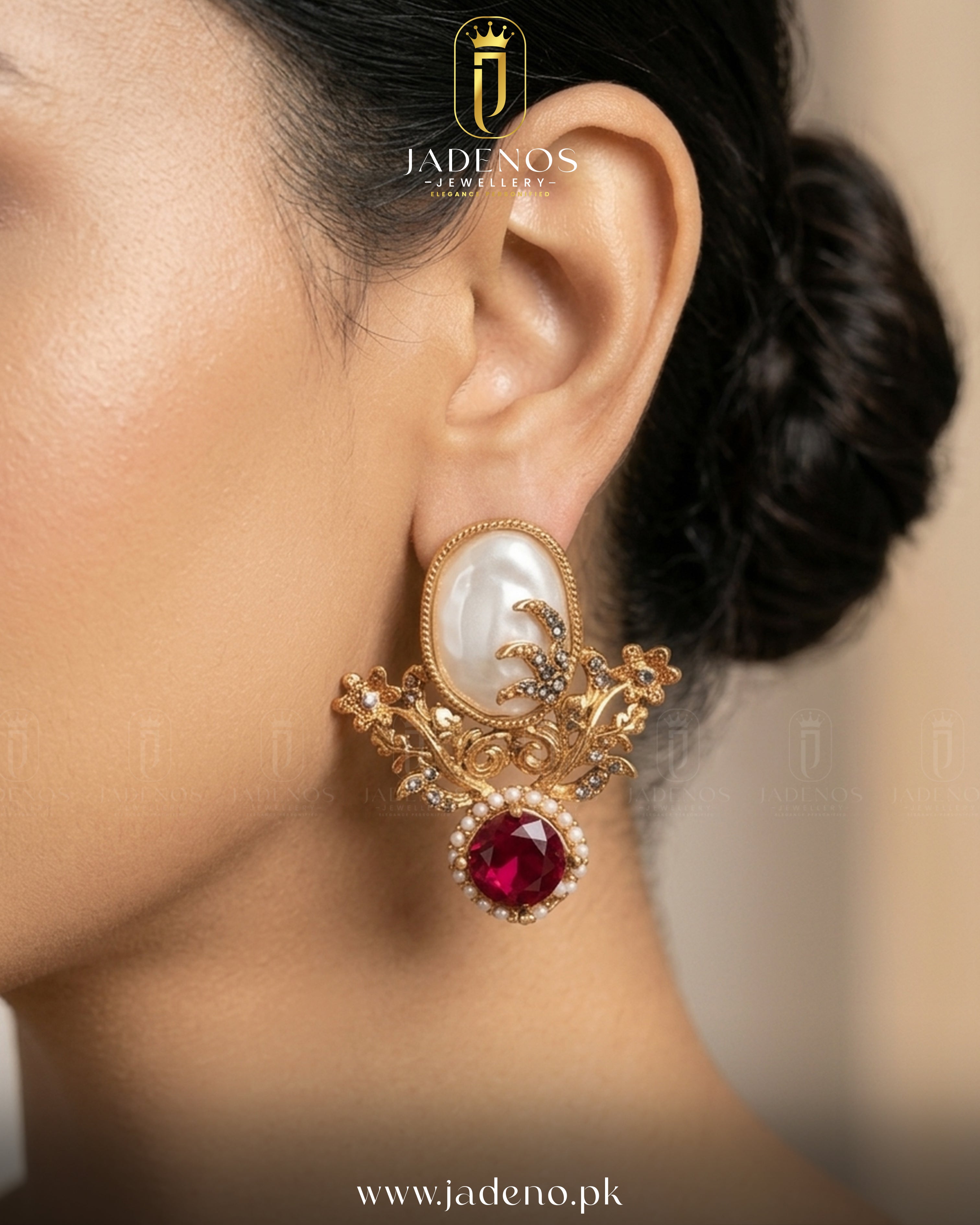 The Honey Luxe MOP Earrings