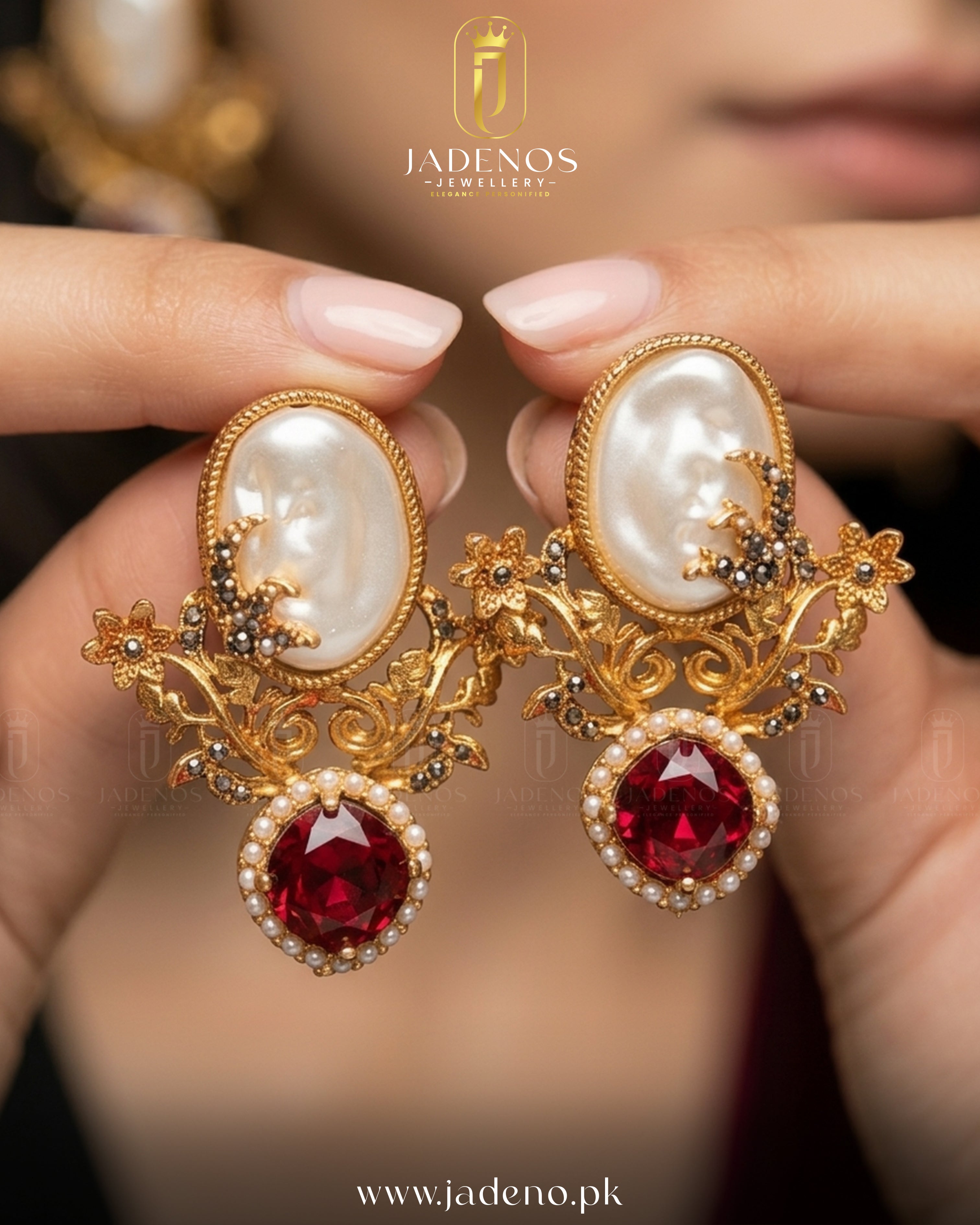 The Honey Luxe MOP Earrings