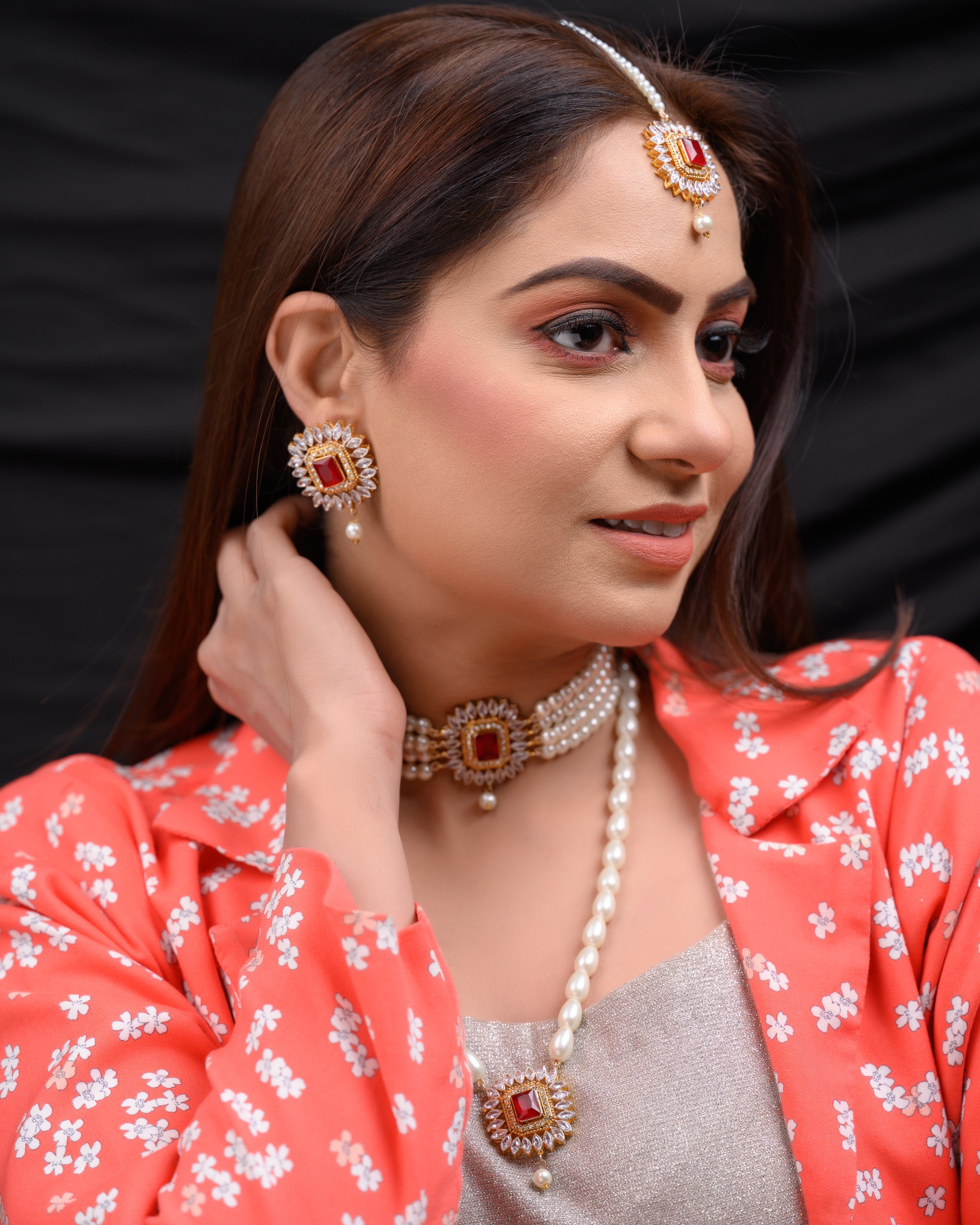 Classy Choker set with Mala and Tikka