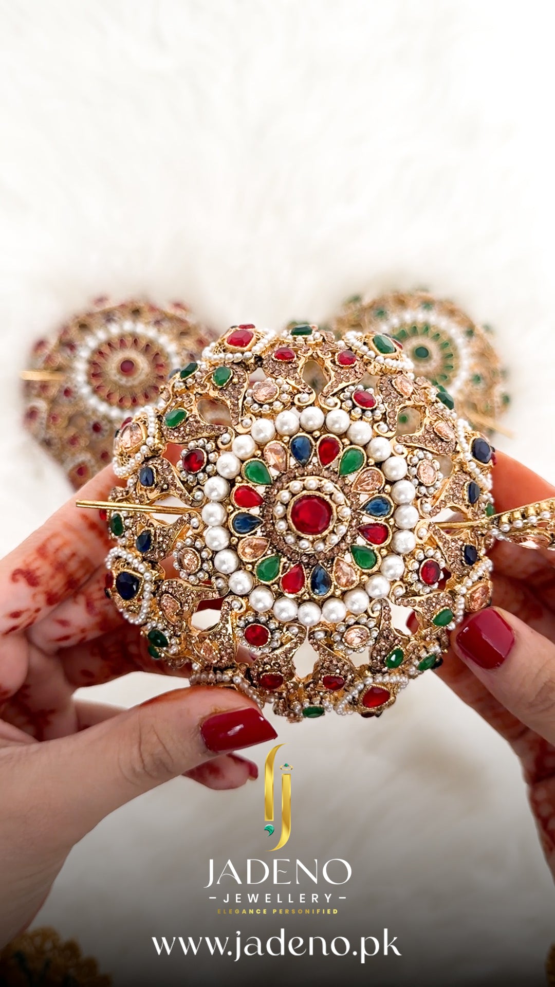 Trending Indian Fancy Bridal Bun (Juda) with Pin.