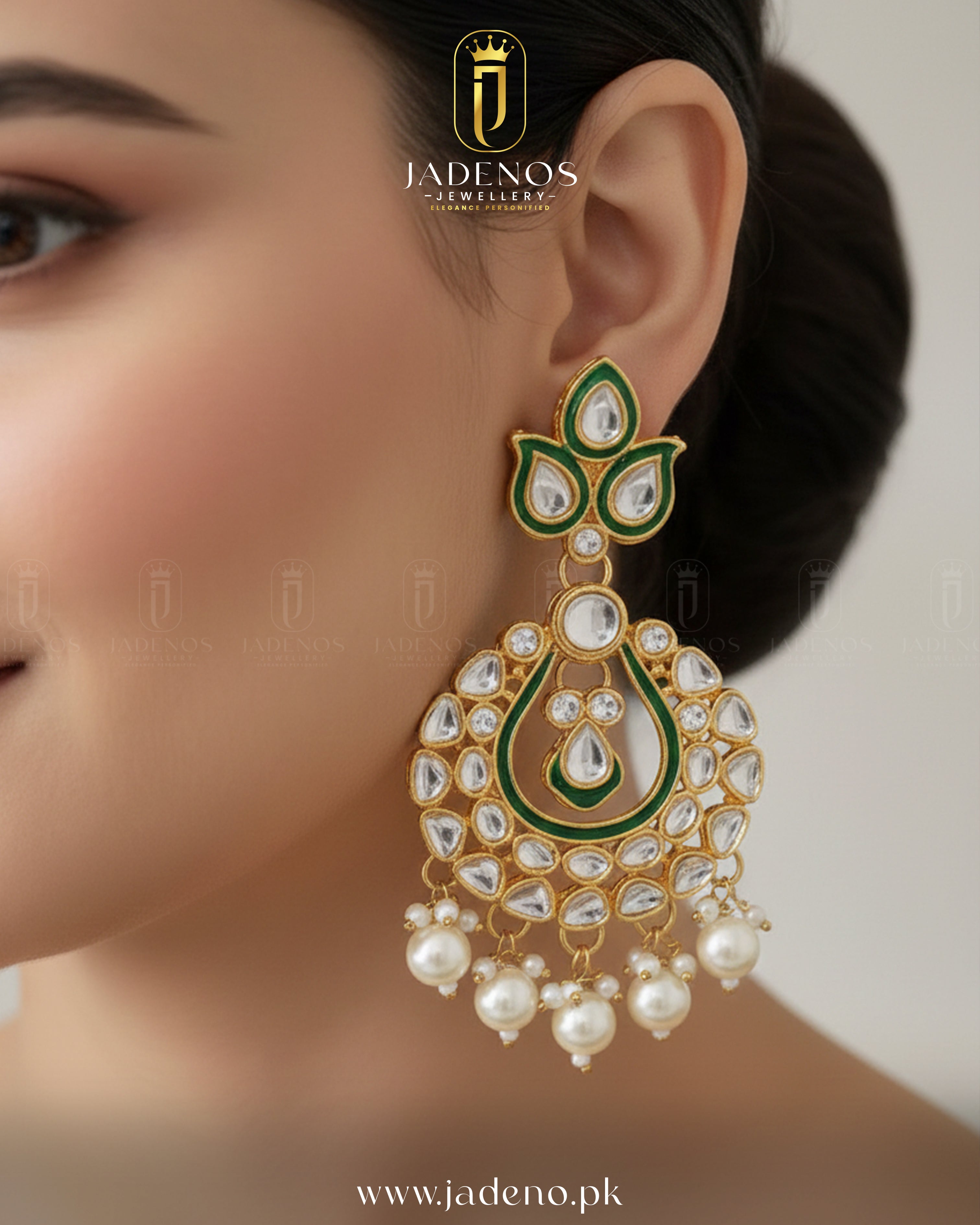 The Royale Radiance Kundan Set with Tika