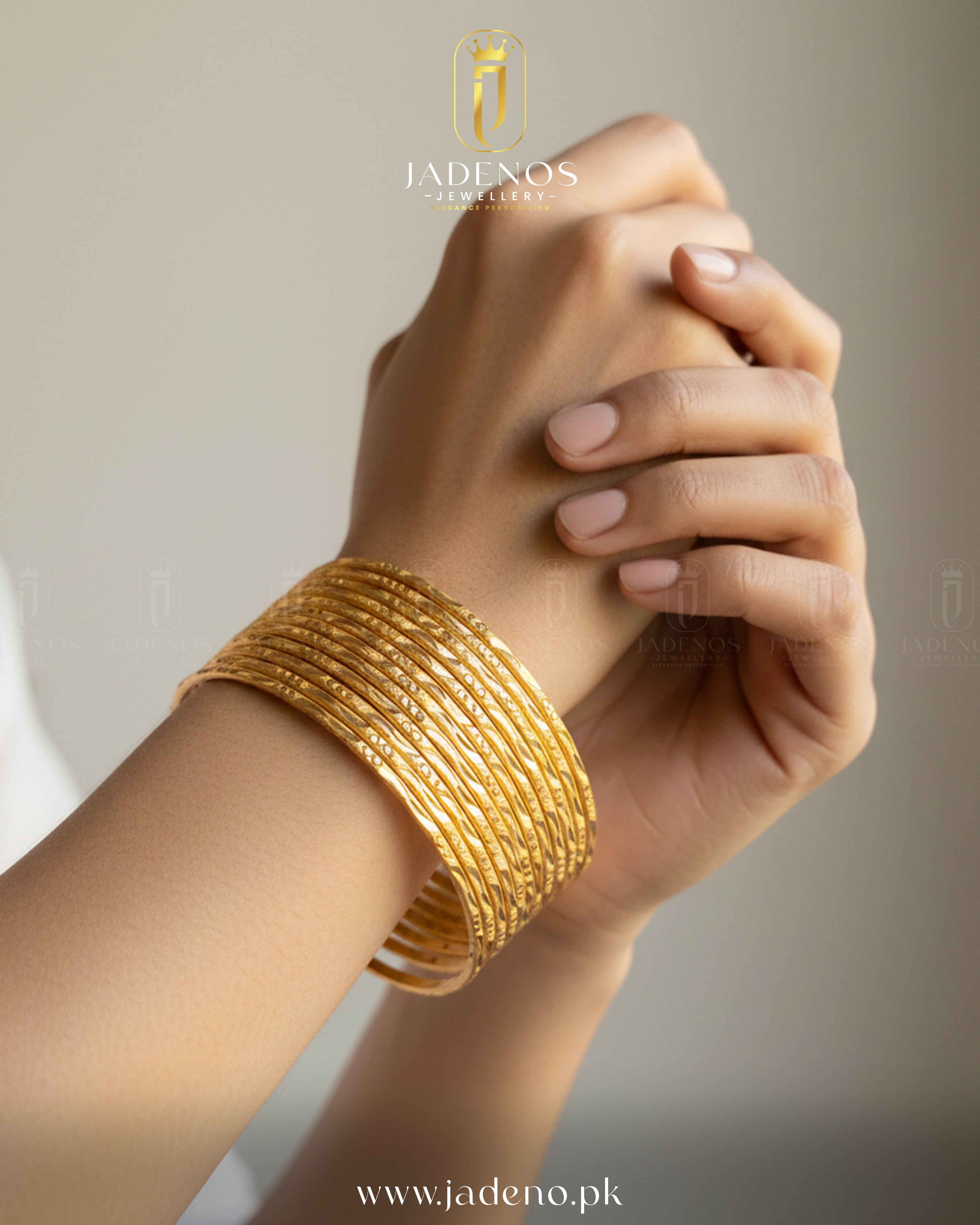 The Golden Aura Luxe Bangles- 12 pieces