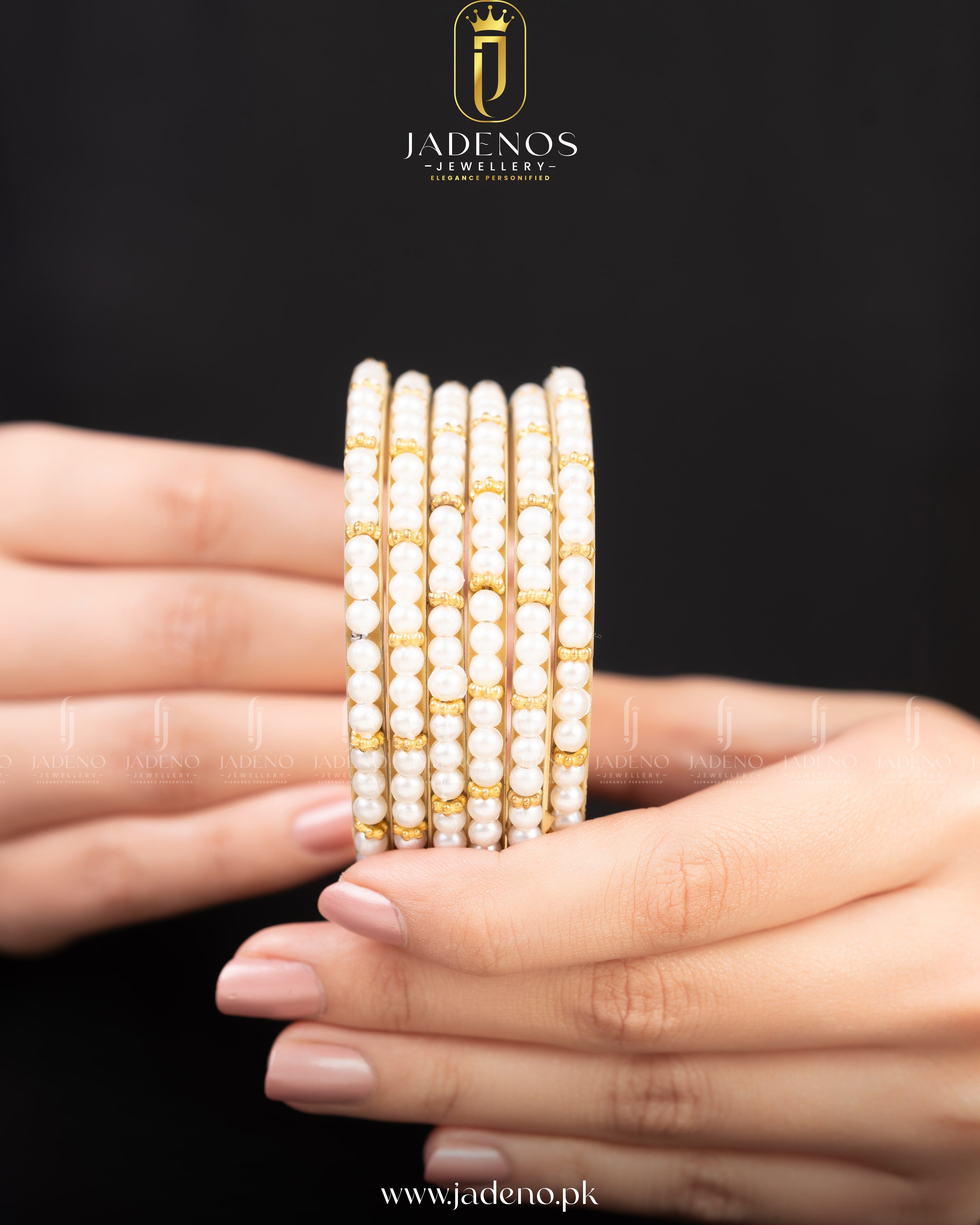 The Nazneen Pearl Bangles- 6 Pieces