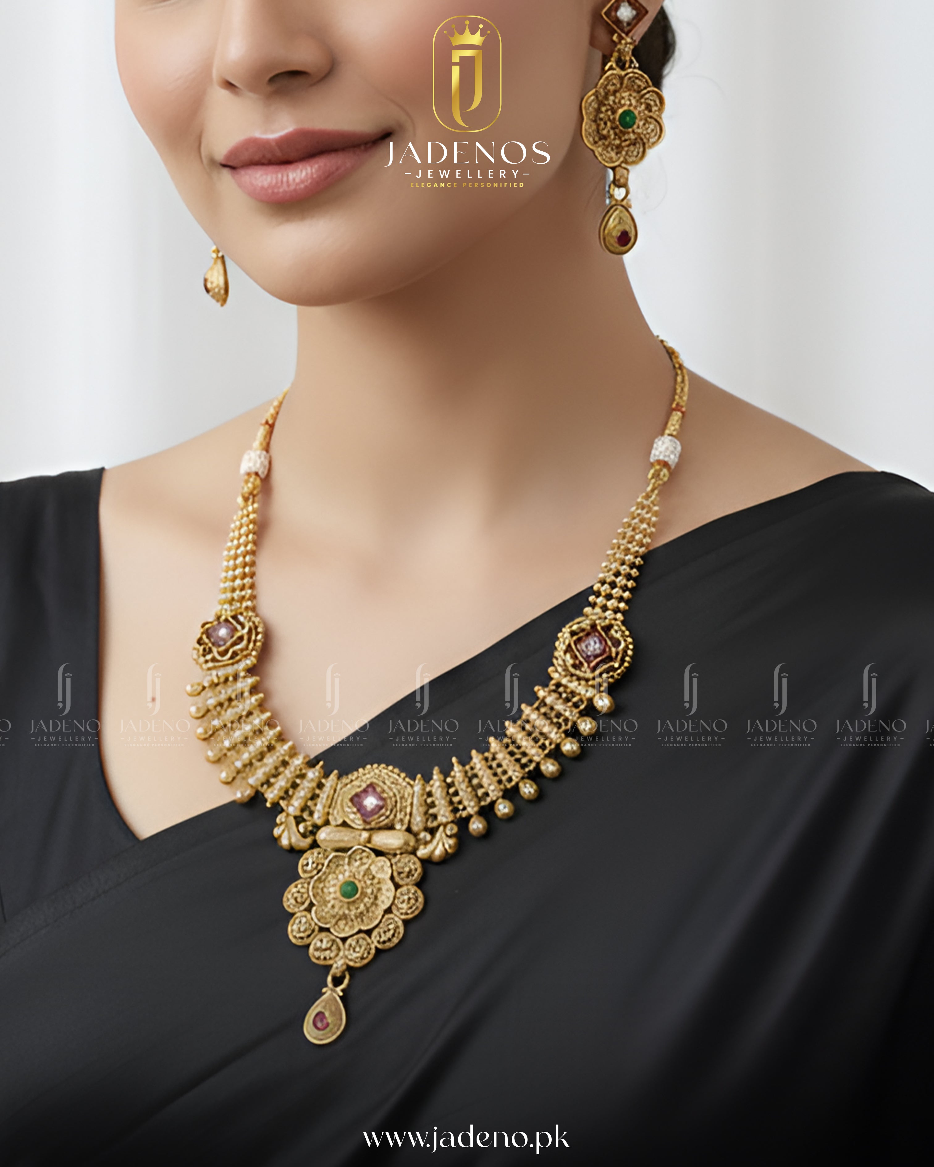 The Rajdarbar Rajwadi Necklace Set