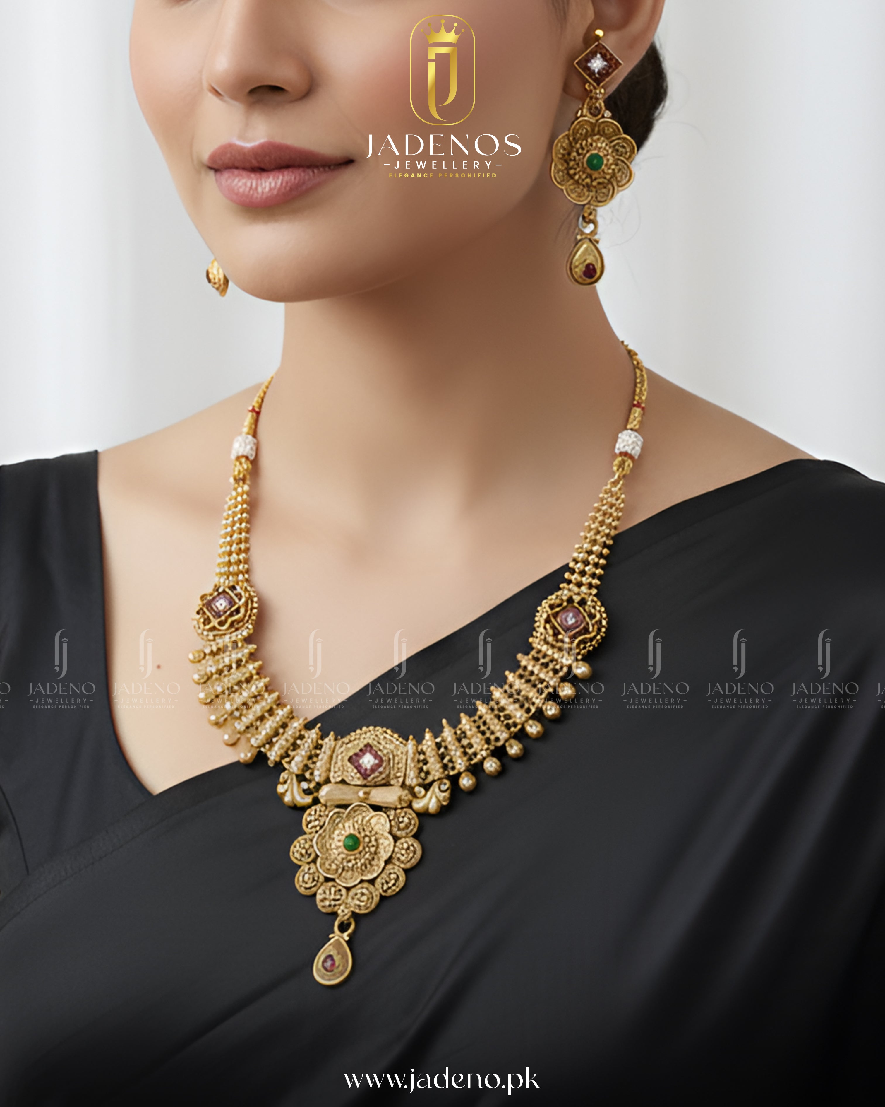 The Rajdarbar Rajwadi Necklace Set