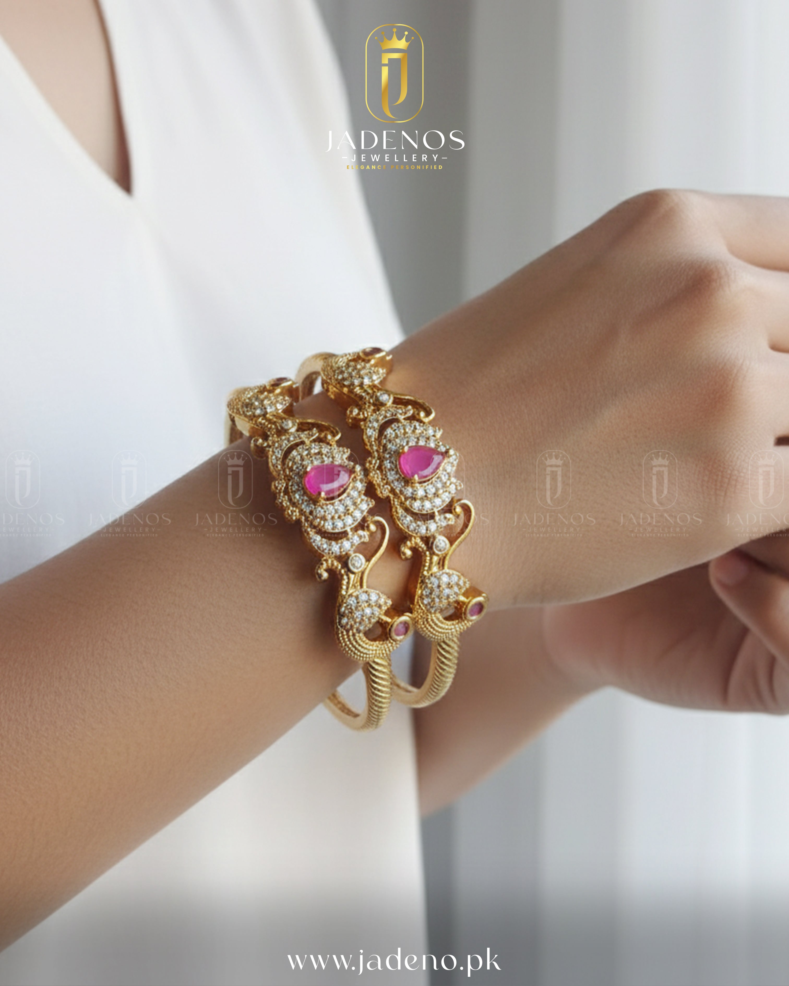 Pure Indian Golden Bloom Bangles