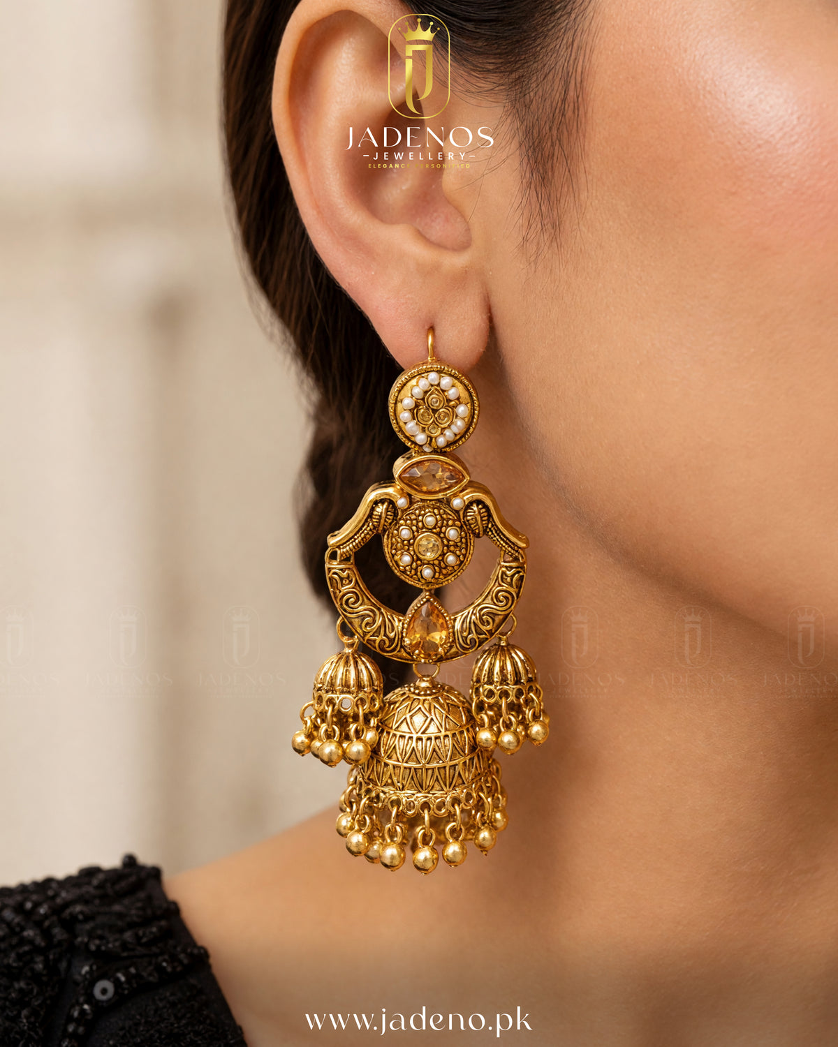 Dar-e-Noor  Shahi Jhumkas