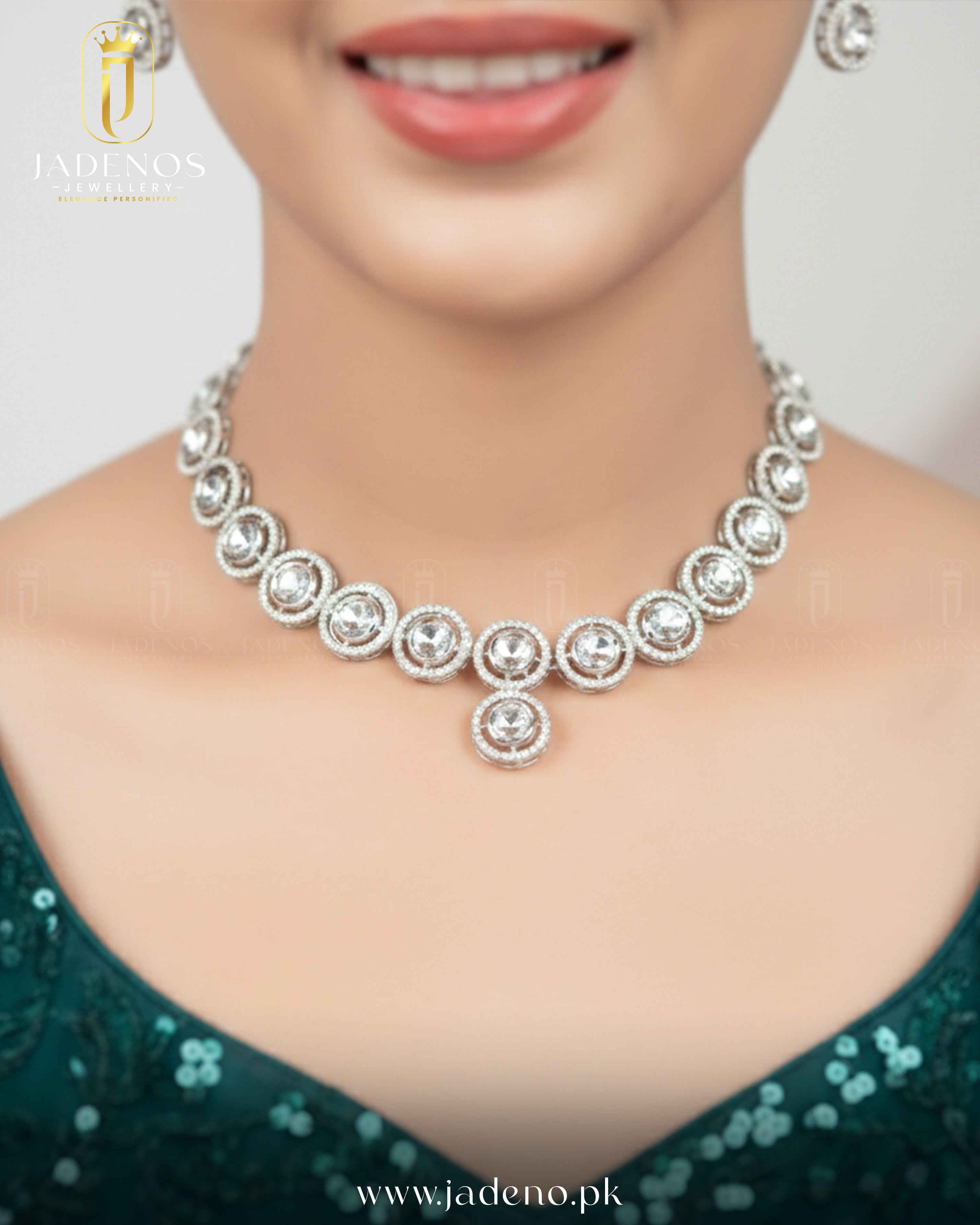 The Aurelia Crystal Drop Necklace