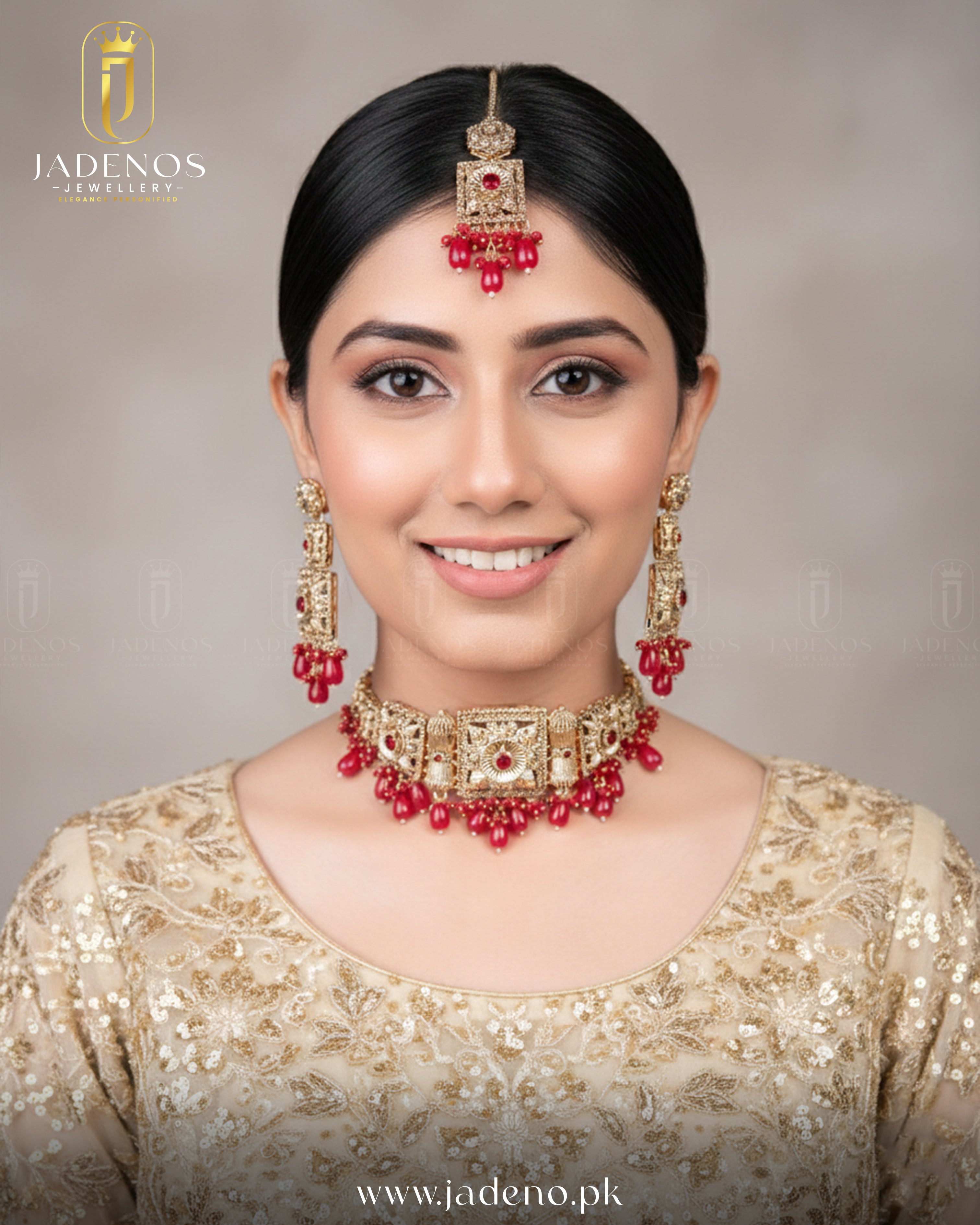 Noor-e-Ronaq Choker Set with Tika