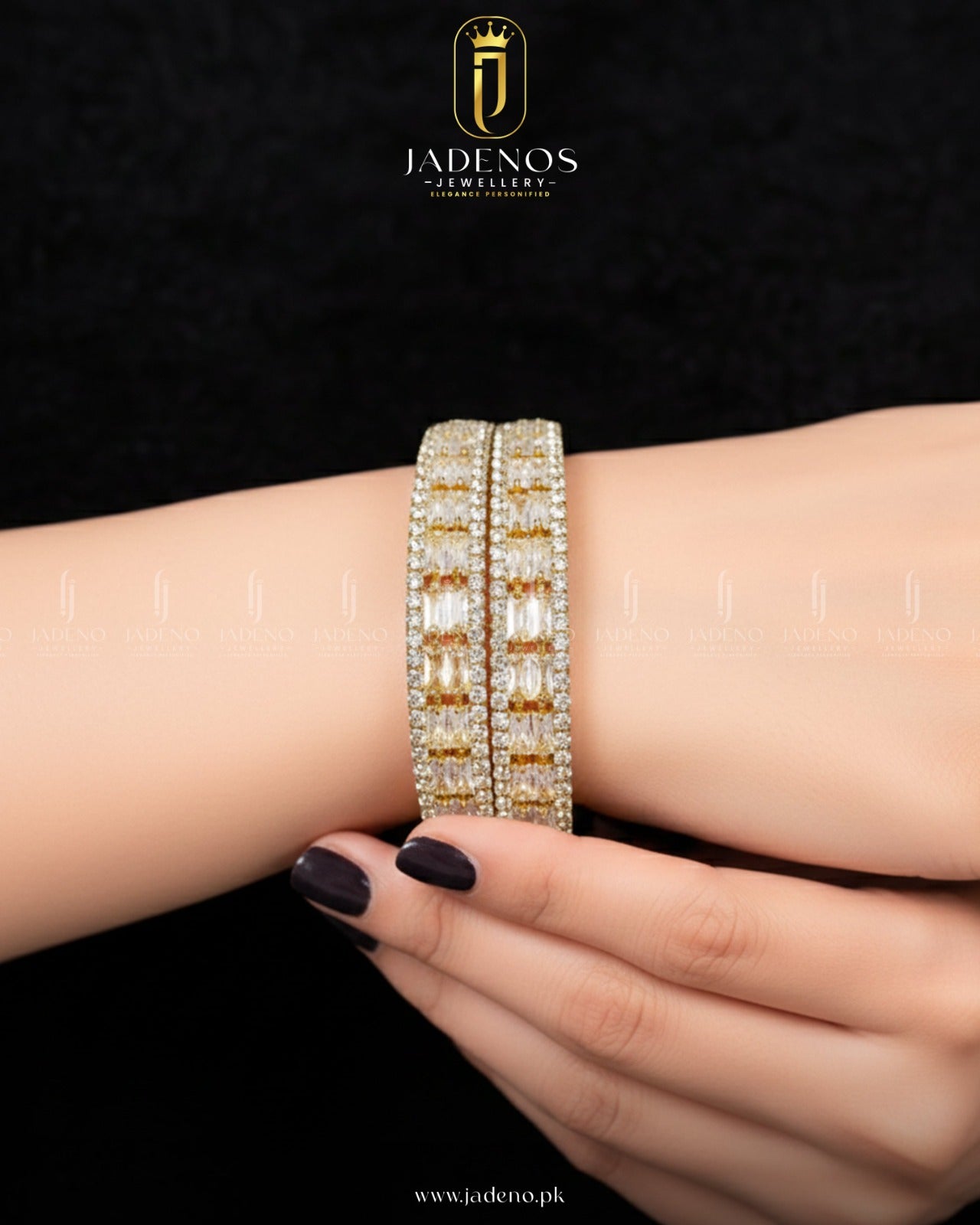 The Lustro Luxe AD Bangles