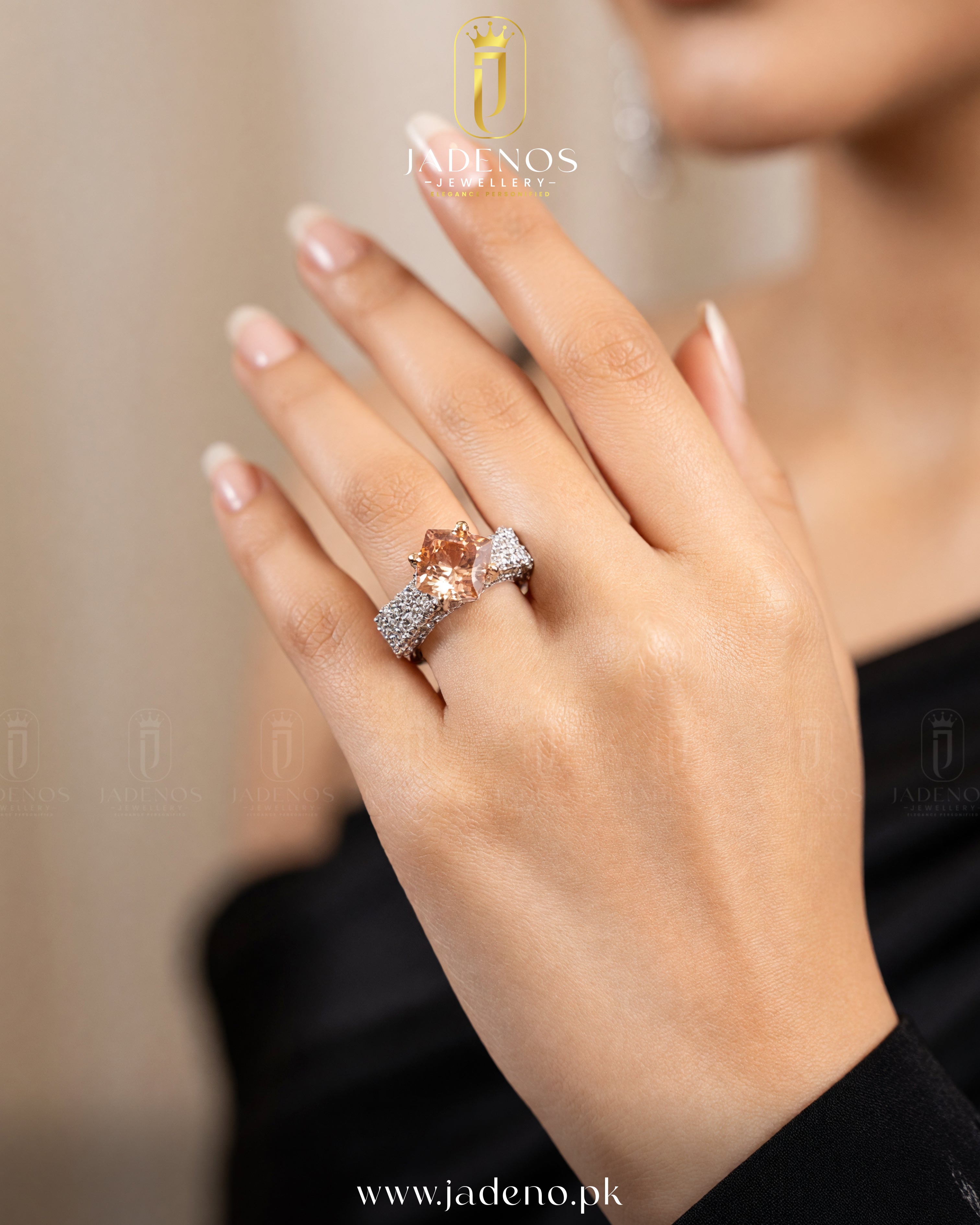 The Ornella Gem Adjustable Ring