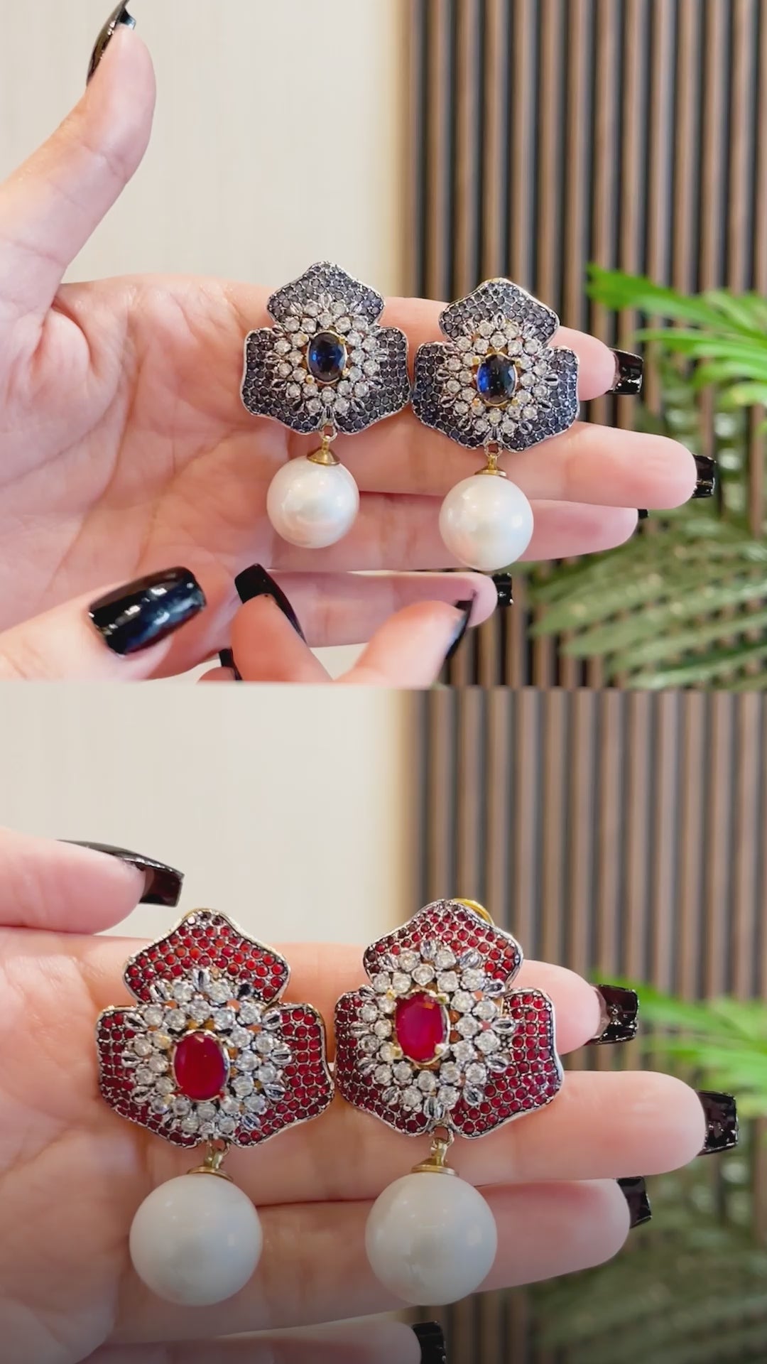 The Gold Polished Riwaaz Pearl Drop Studs