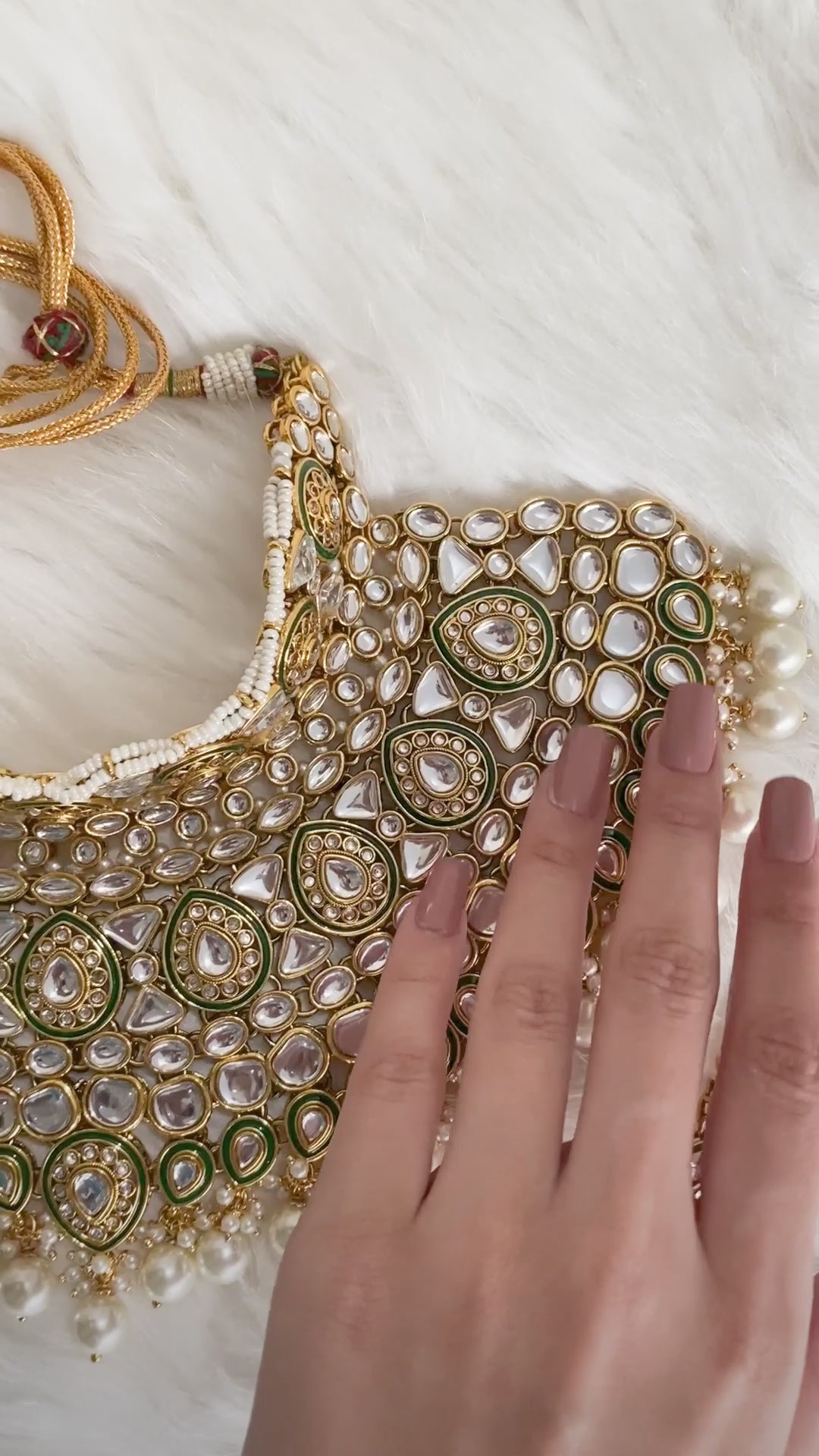 Premium Quality Pure Indian Sheesh Maharaani Bridal Set