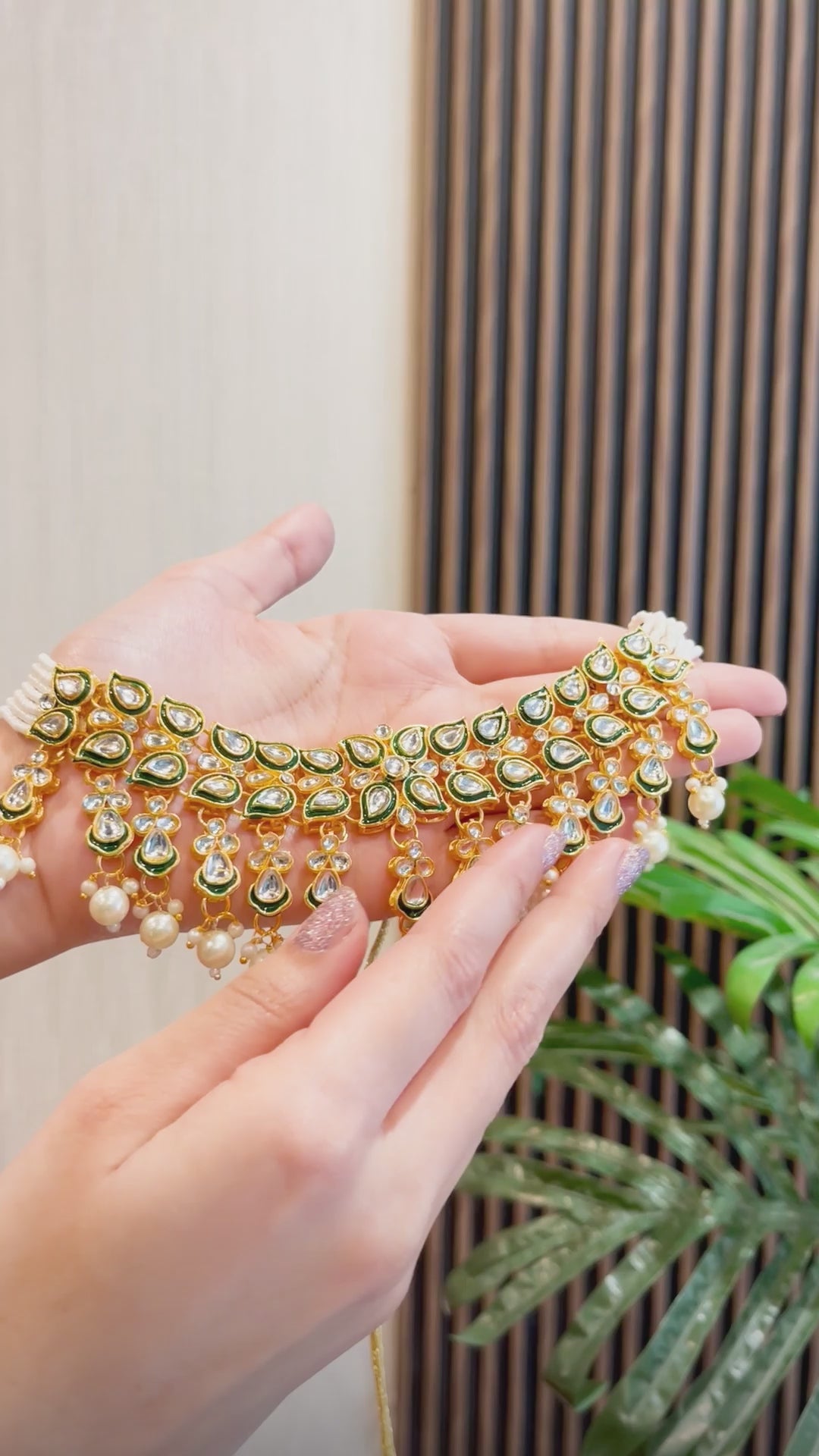 The Royale Radiance Kundan Set with Tika