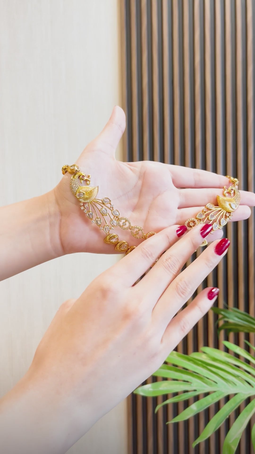 Pure Indian Royal Mayura Necklace Set