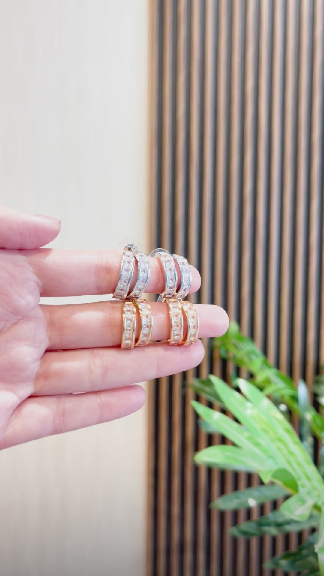 The Opal Crest Hoops