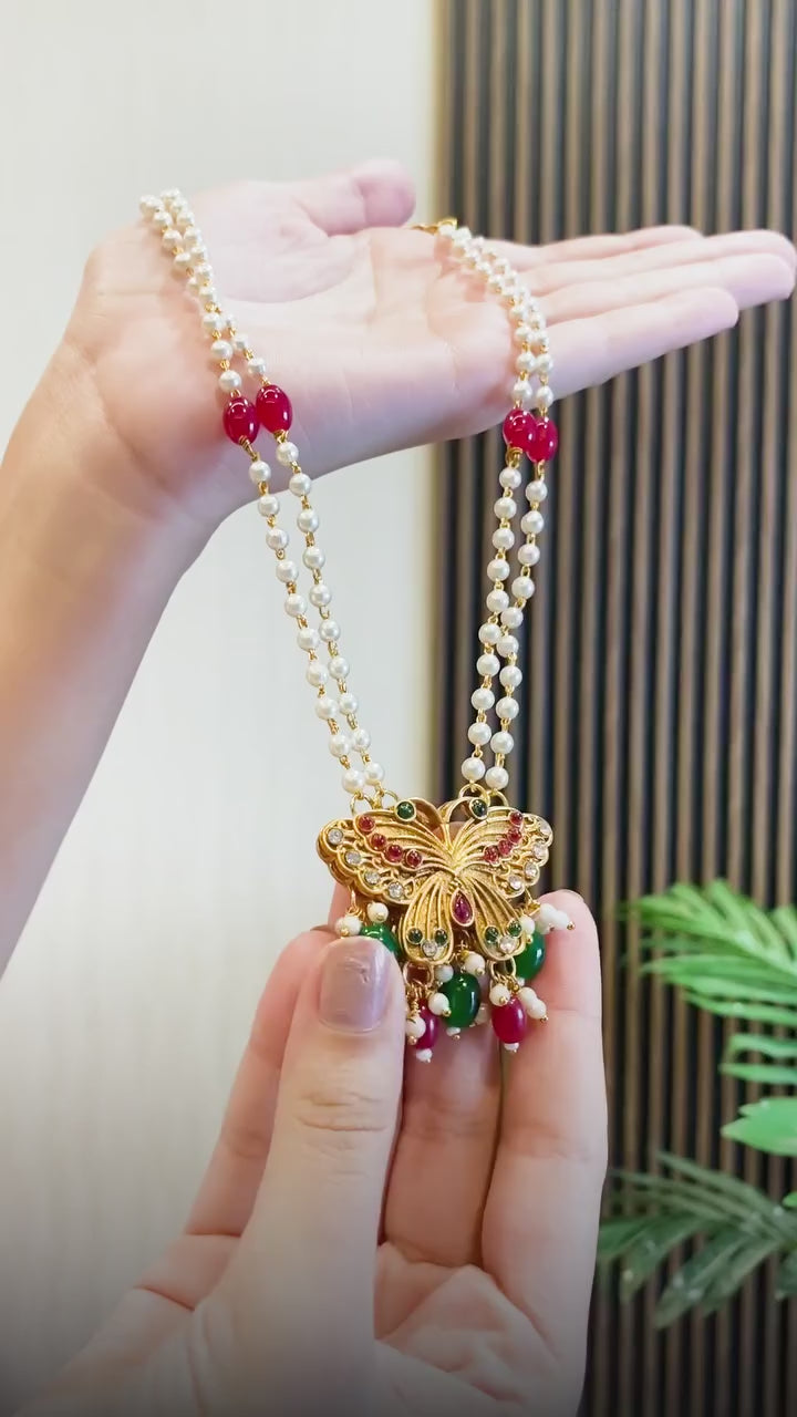 The Rang Posh Moti Haar Set