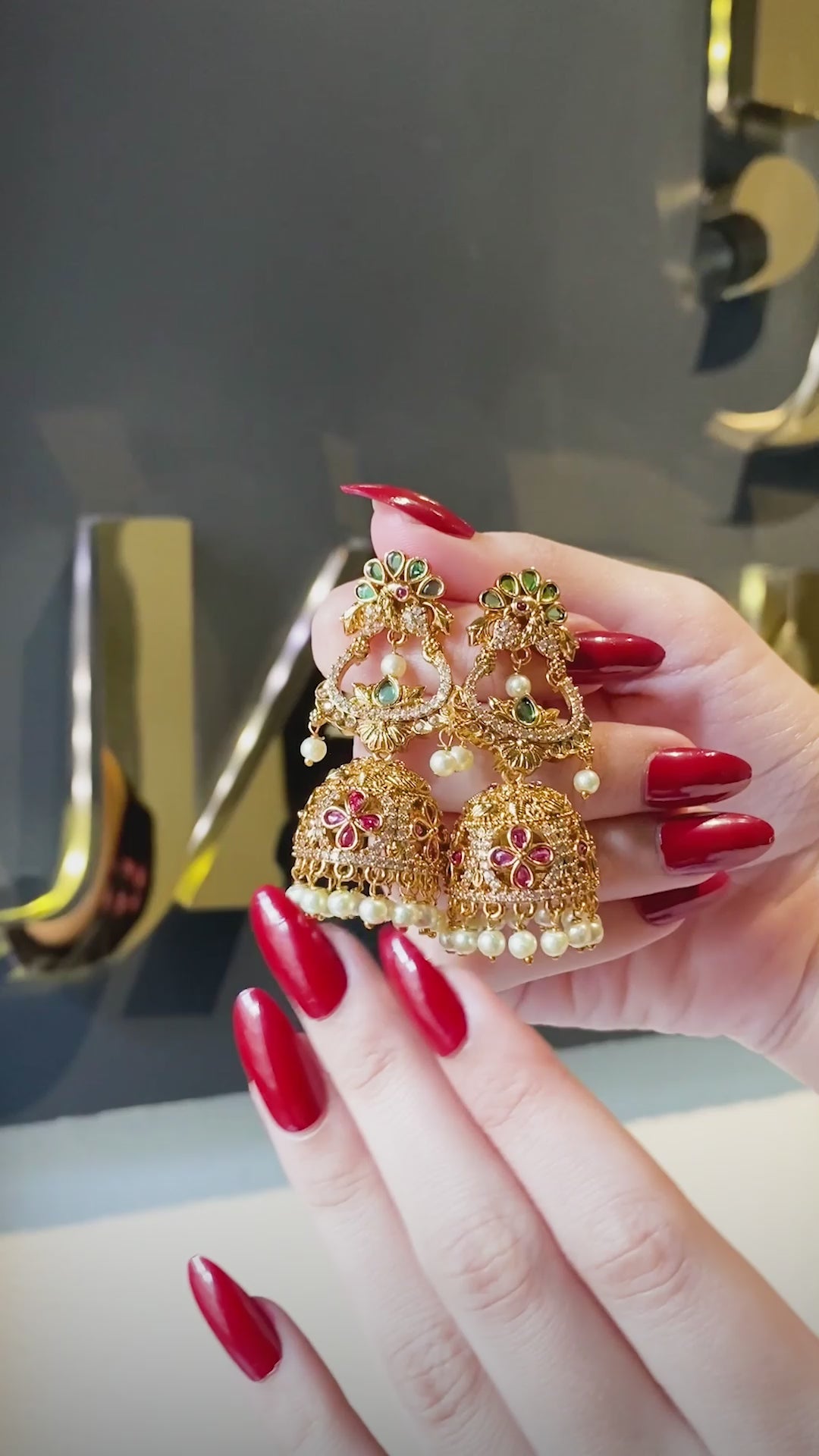 Premium Quality Noor-e-Hina Jhumkay