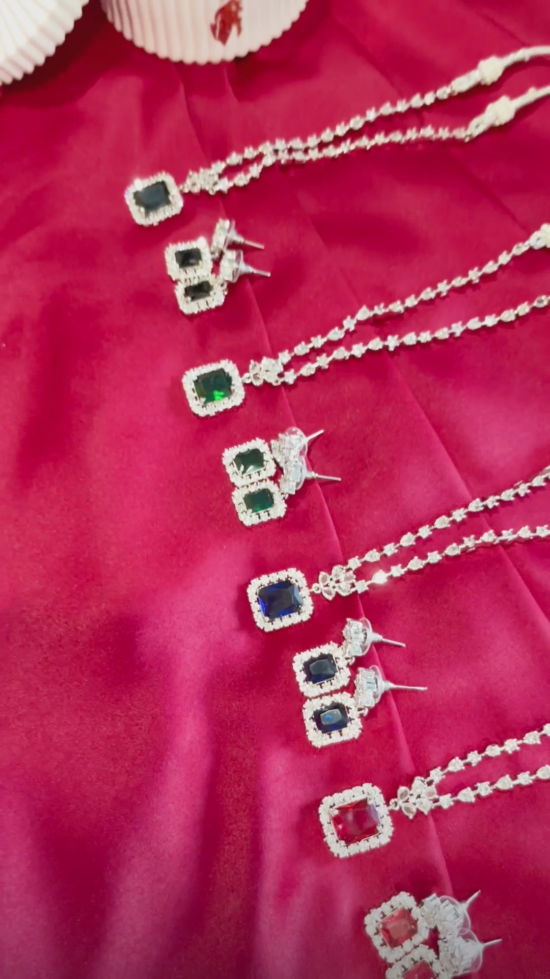 The Velora Luxe AD Necklace Set