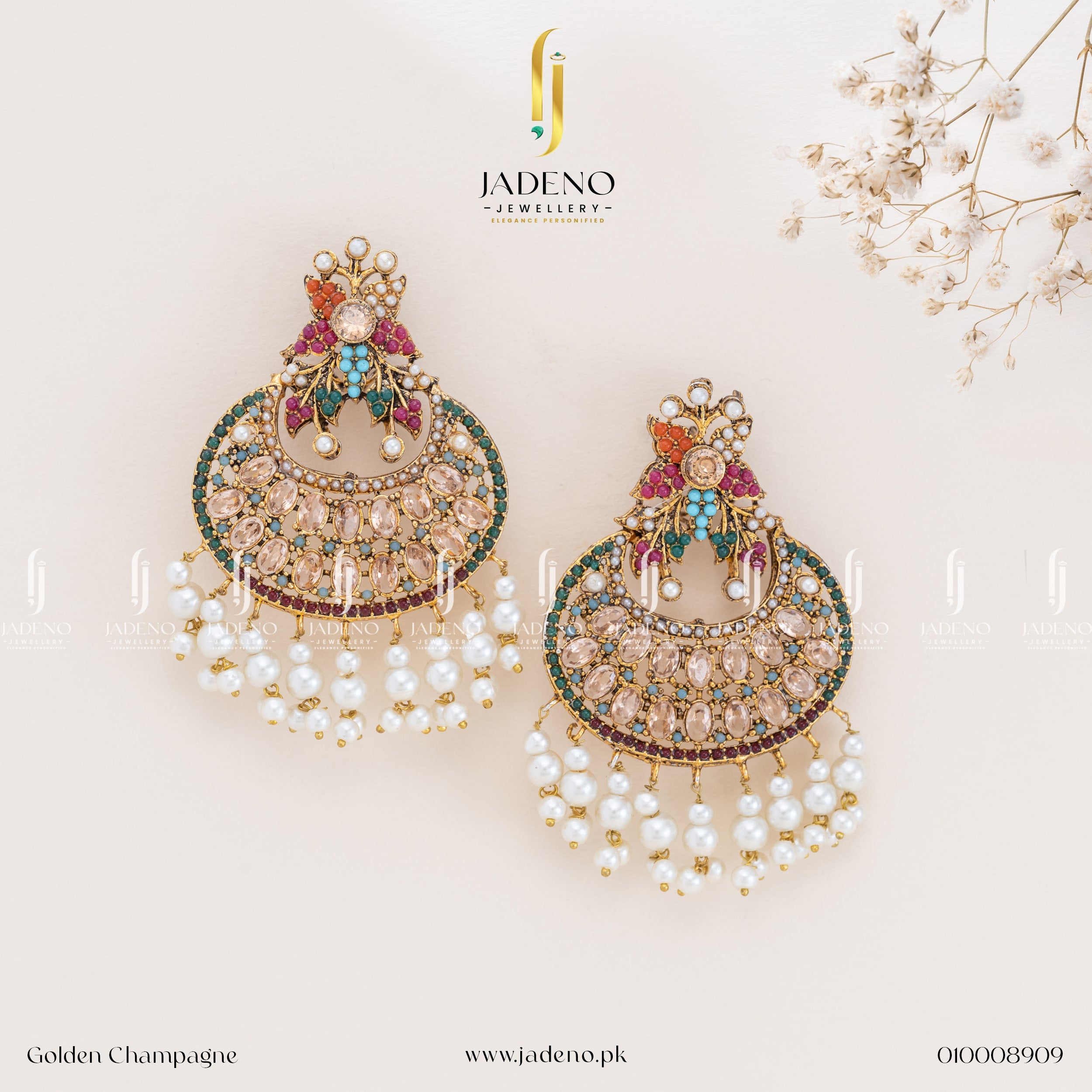 Buy Charming Polki with Nauratan Online in Pakistan | Jadeno.pk