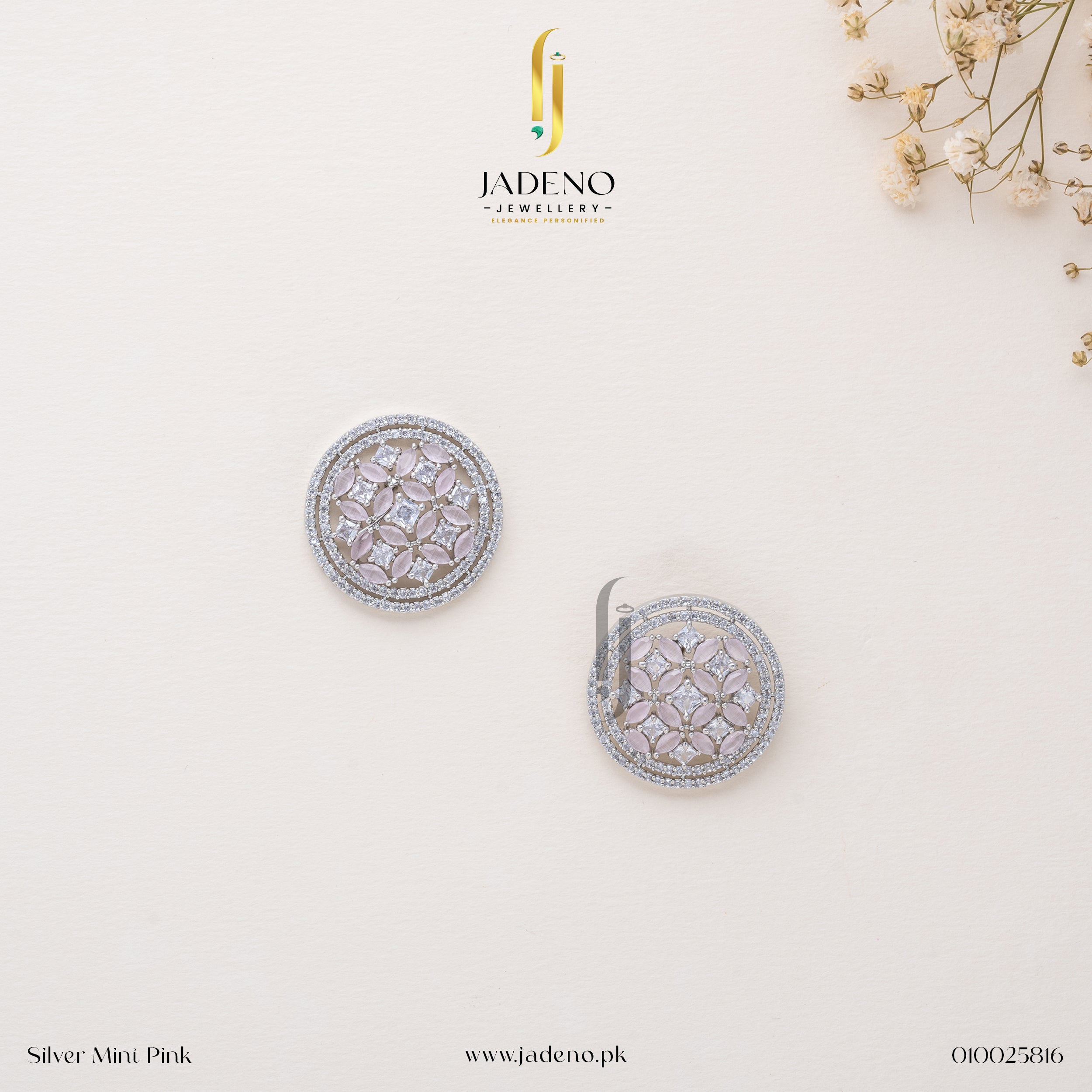 Buy Bewitching American Diamond Studs Online in Pakistan | Jadeno.pk