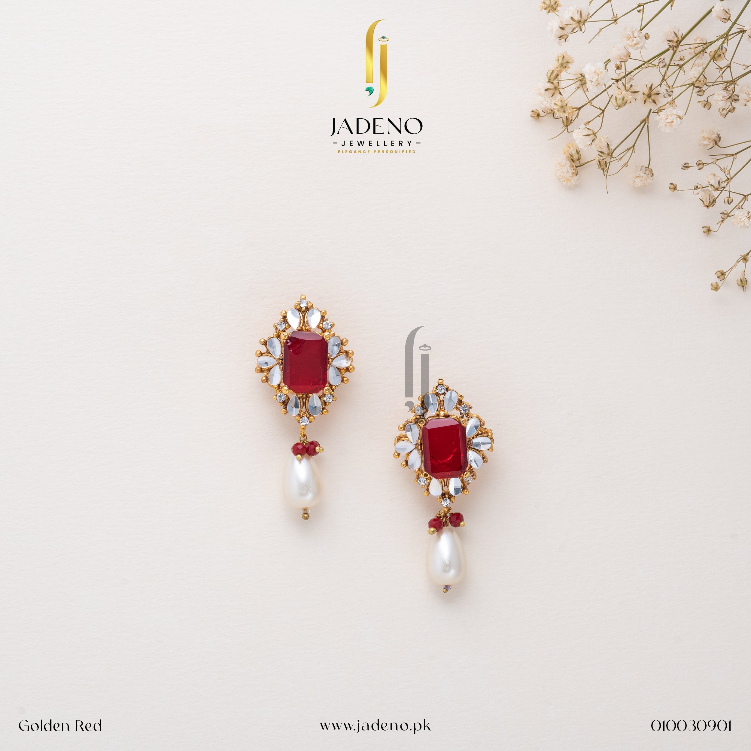 Buy Wondrous Kundan Studs Online in Pakistan | Jadeno.pk