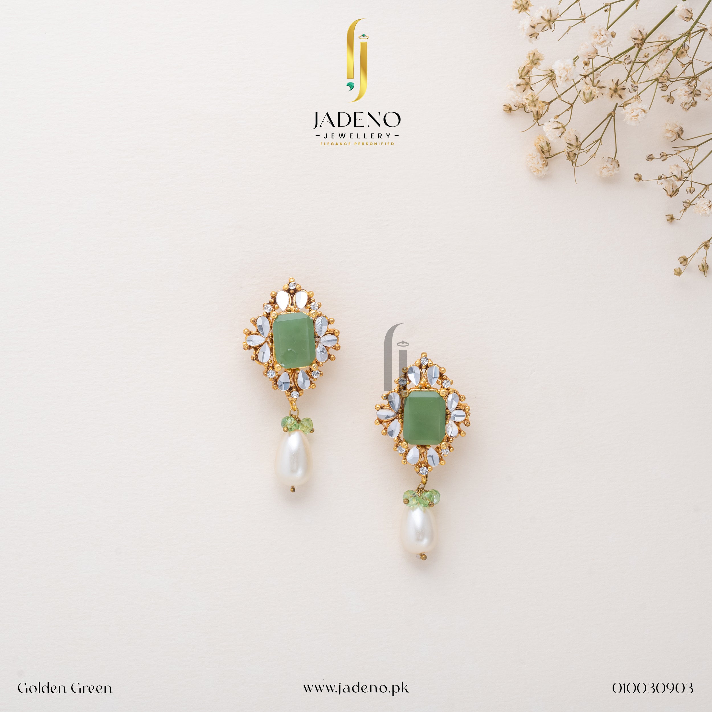 Buy Wondrous Kundan Studs Online in Pakistan | Jadeno.pk