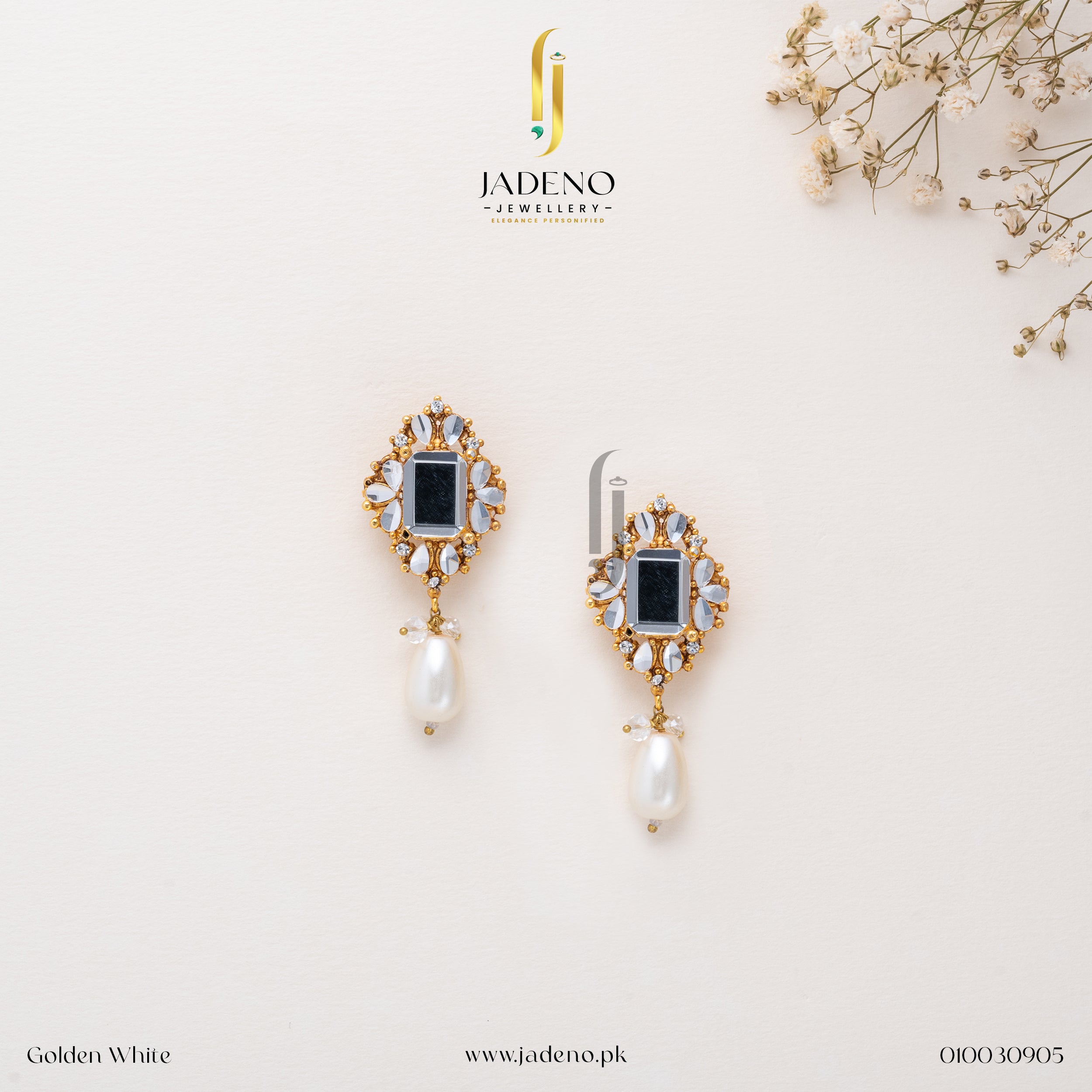 Buy Wondrous Kundan Studs Online in Pakistan | Jadeno.pk
