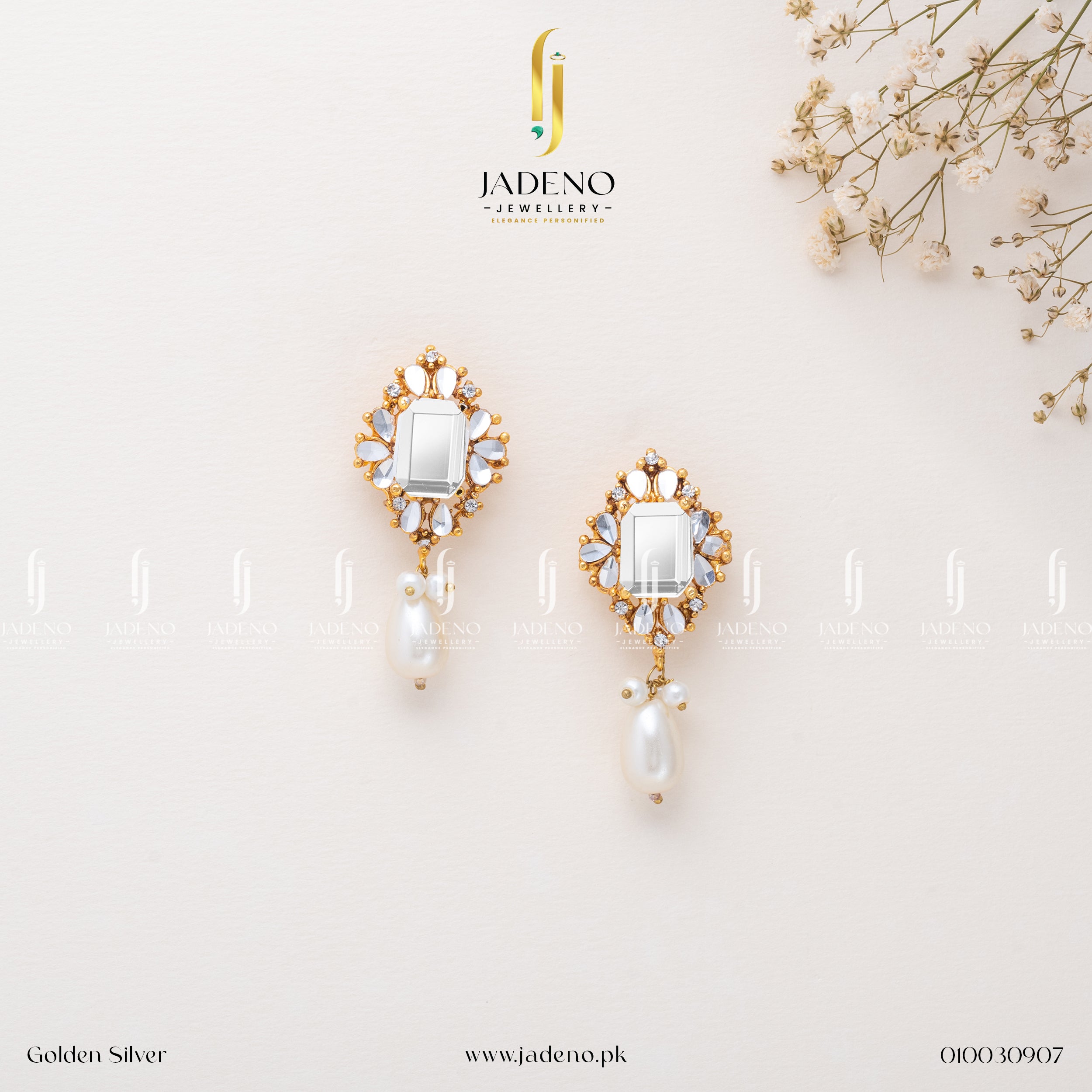 Buy Wondrous Kundan Studs Online in Pakistan | Jadeno.pk