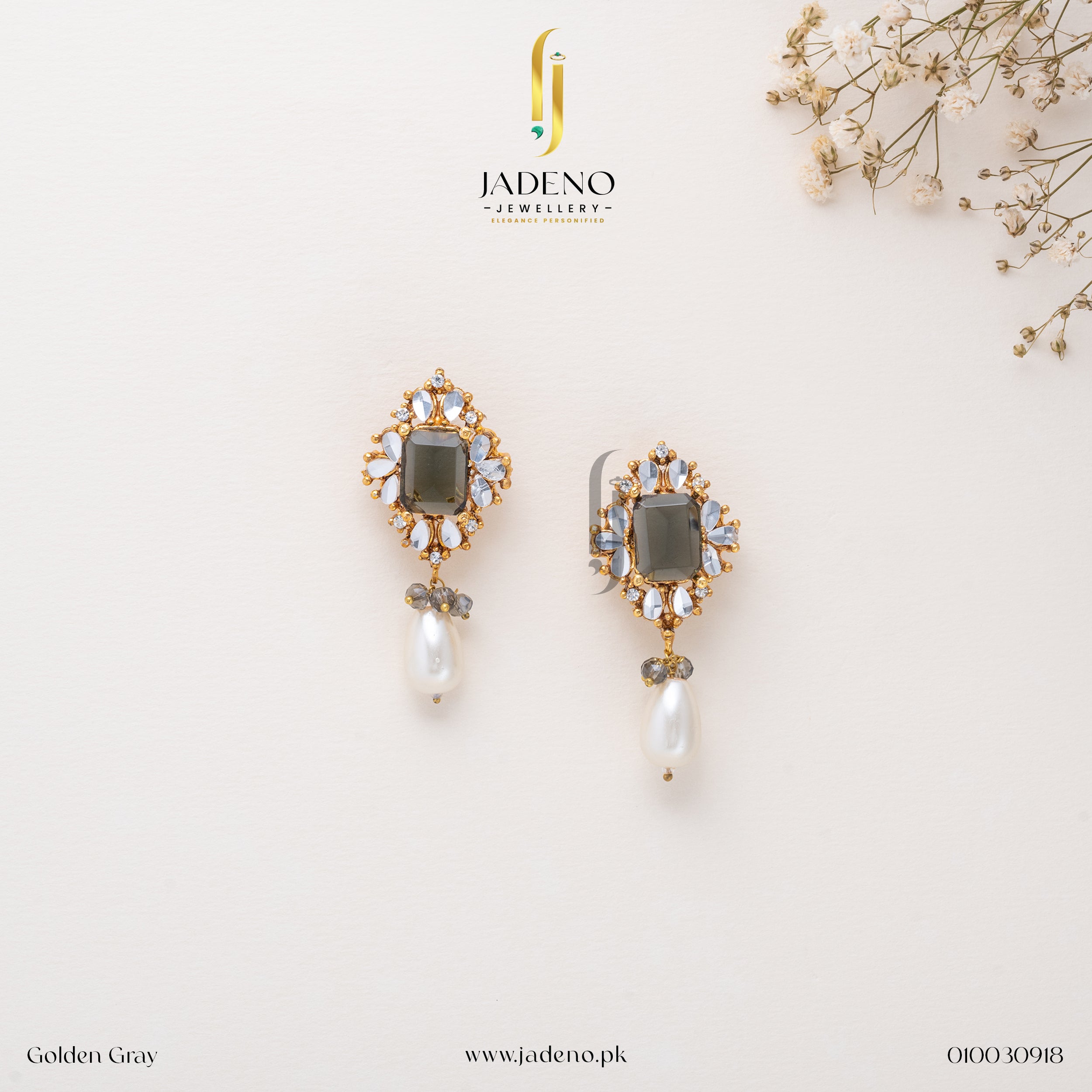 Buy Wondrous Kundan Studs Online in Pakistan | Jadeno.pk