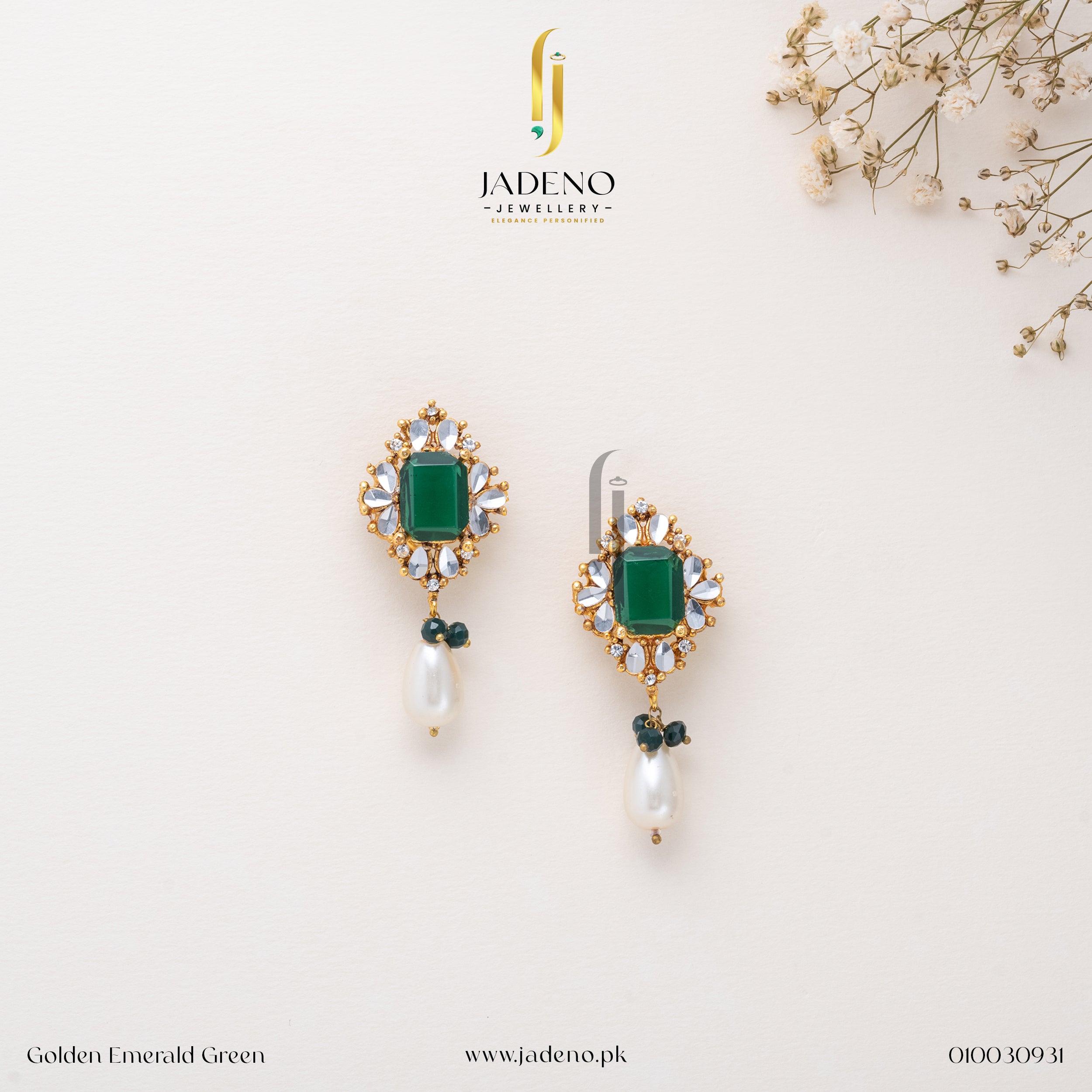 Buy Wondrous Kundan Studs Online in Pakistan | Jadeno.pk