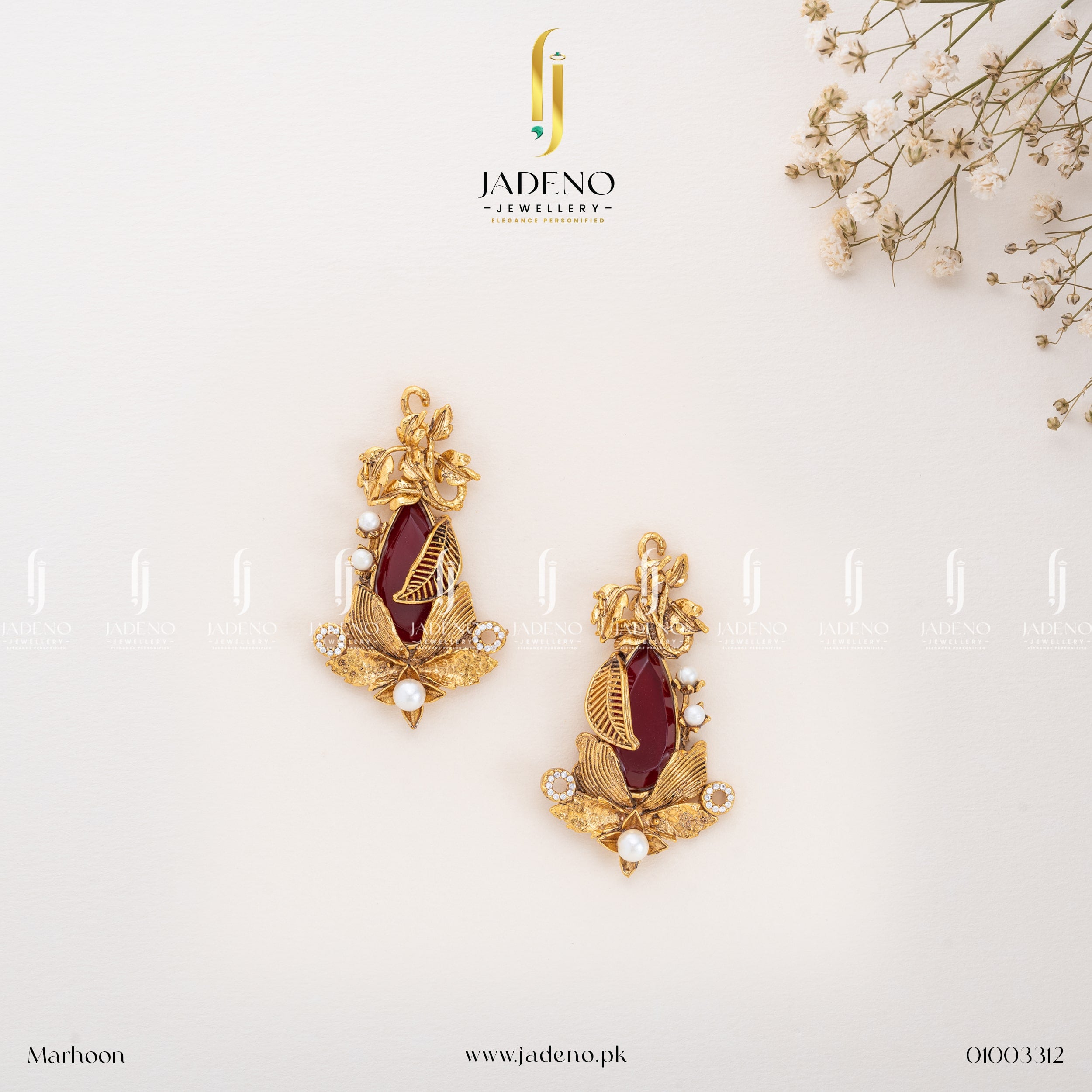Buy Metalic Egyptian Earrings Studs Online in Pakistan | Jadeno.pk