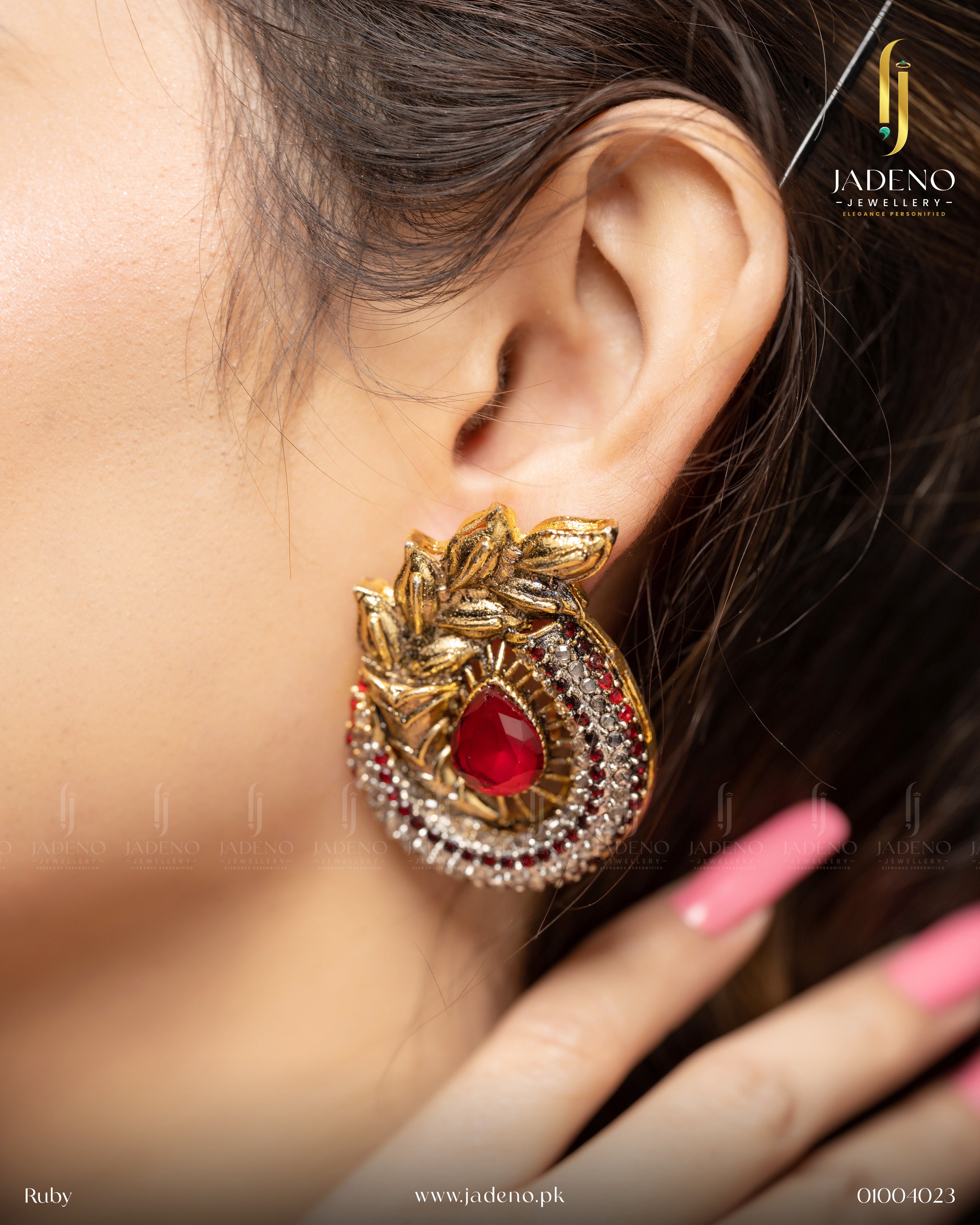 Buy Ancient Leaf Earrings Online in Pakistan | Jadeno.pk