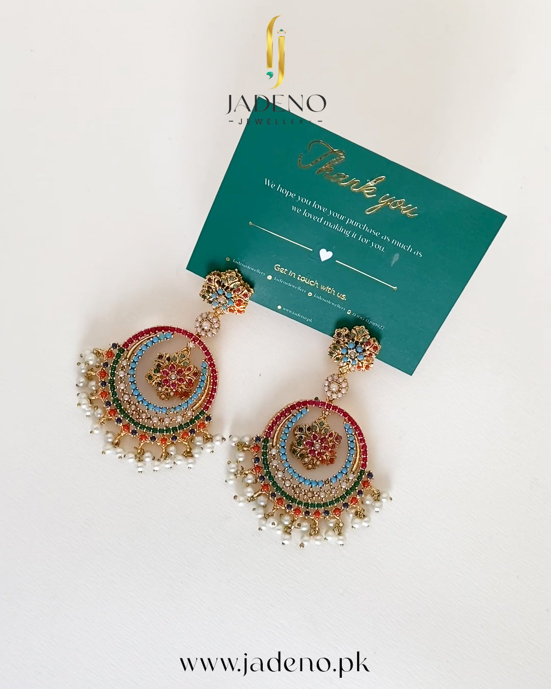 Buy Charismatic Nauratan Big Earrings Online in Pakistan | Jadeno.pk