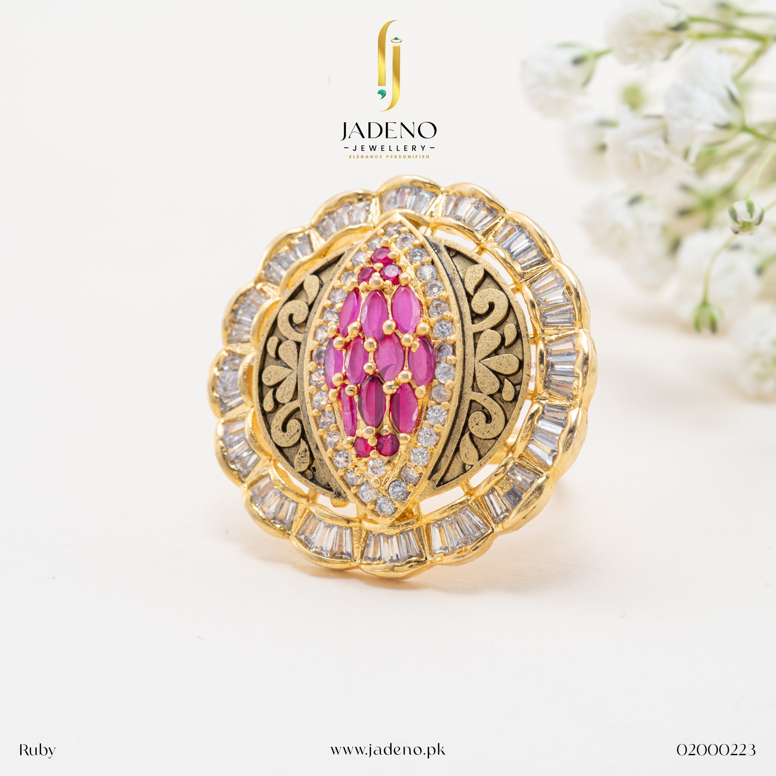 Buy Online Fancy American Diamond Zircon Ring in Pakistan