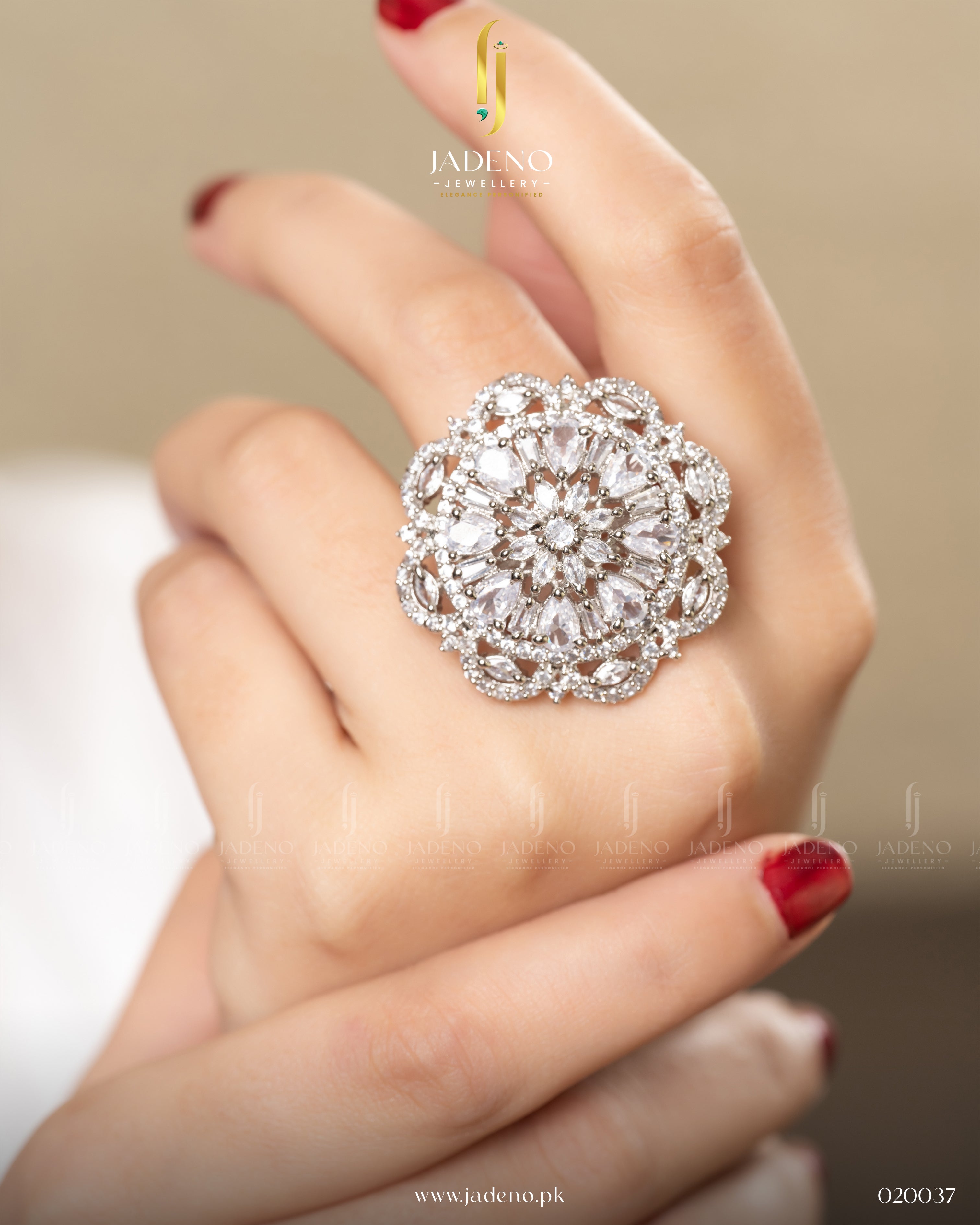 Buy Silveria AD Zircon Adjustable Ring Online in Pakistan