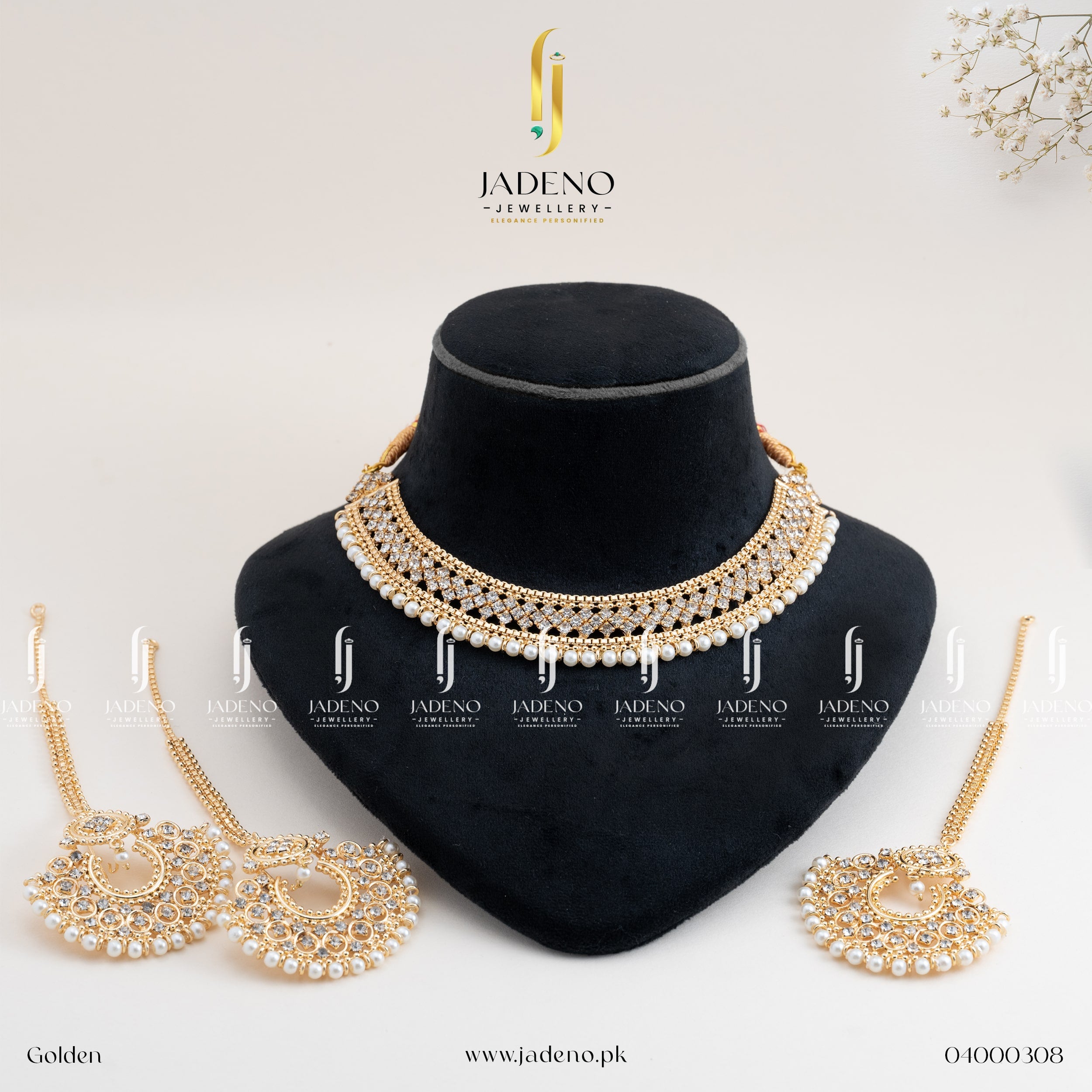 Buy ADELIE Necklace Set Online in Pakistan | Jadeno.pk