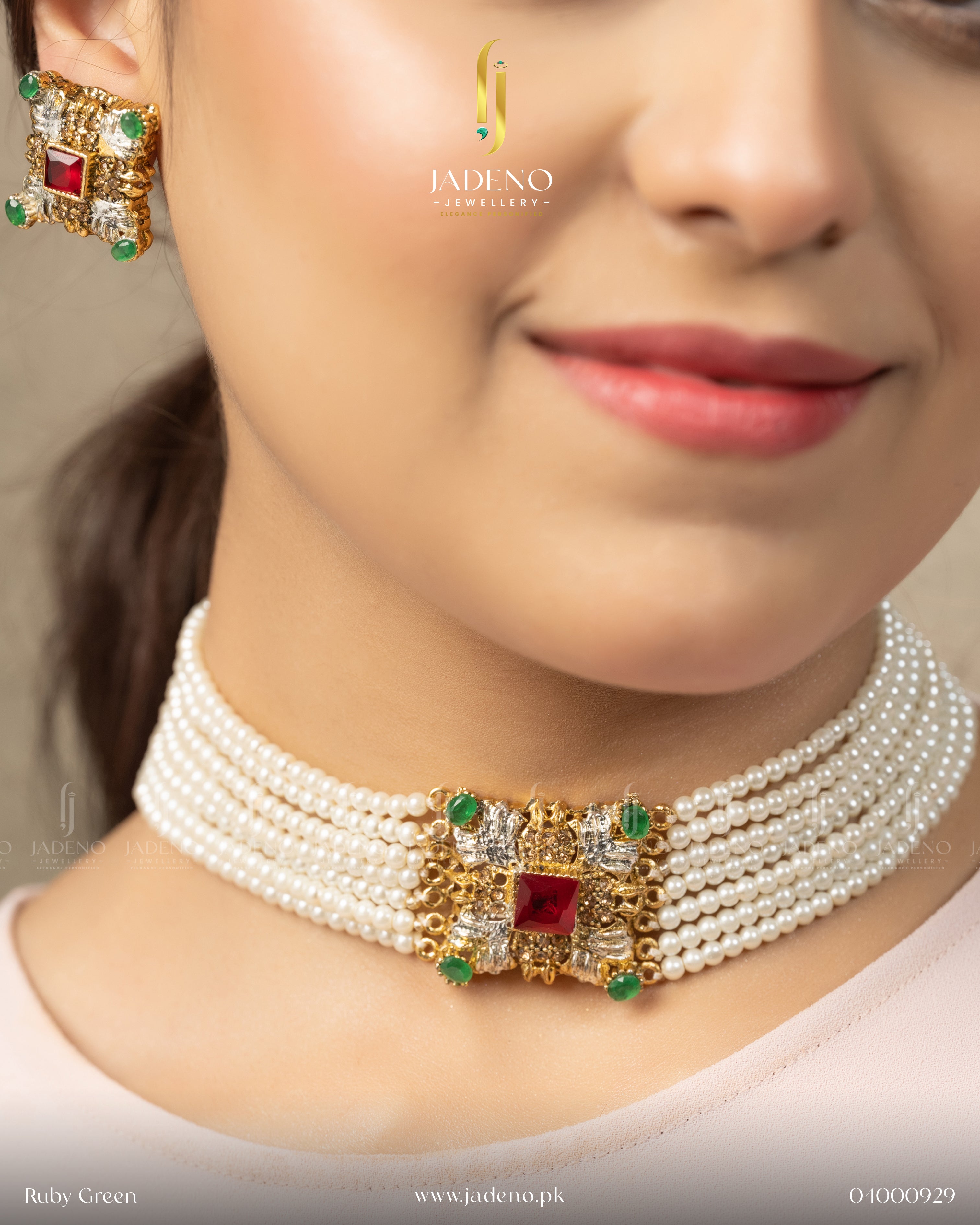 Buy The Gem - Choker Set Online in Pakistan | Jadeno.pk