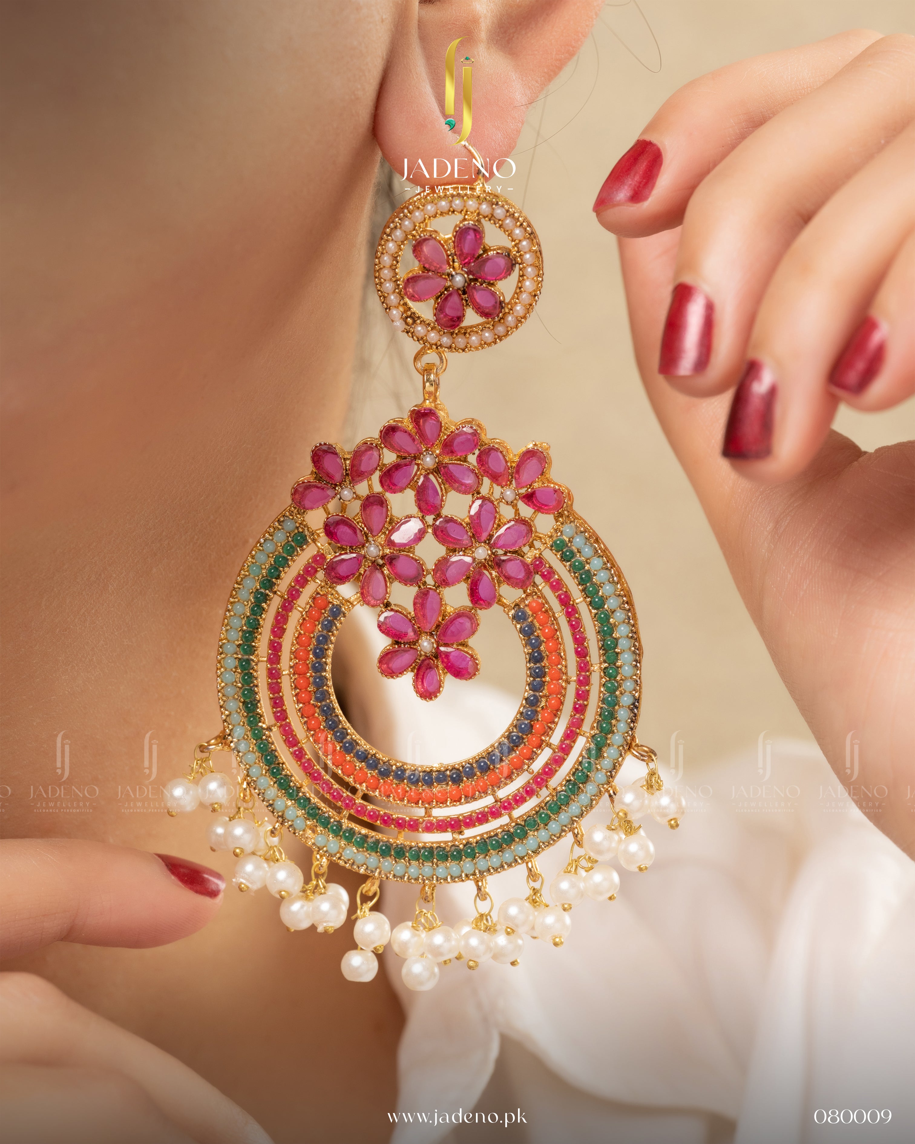 Stunning Party Wear Earrings with Tika