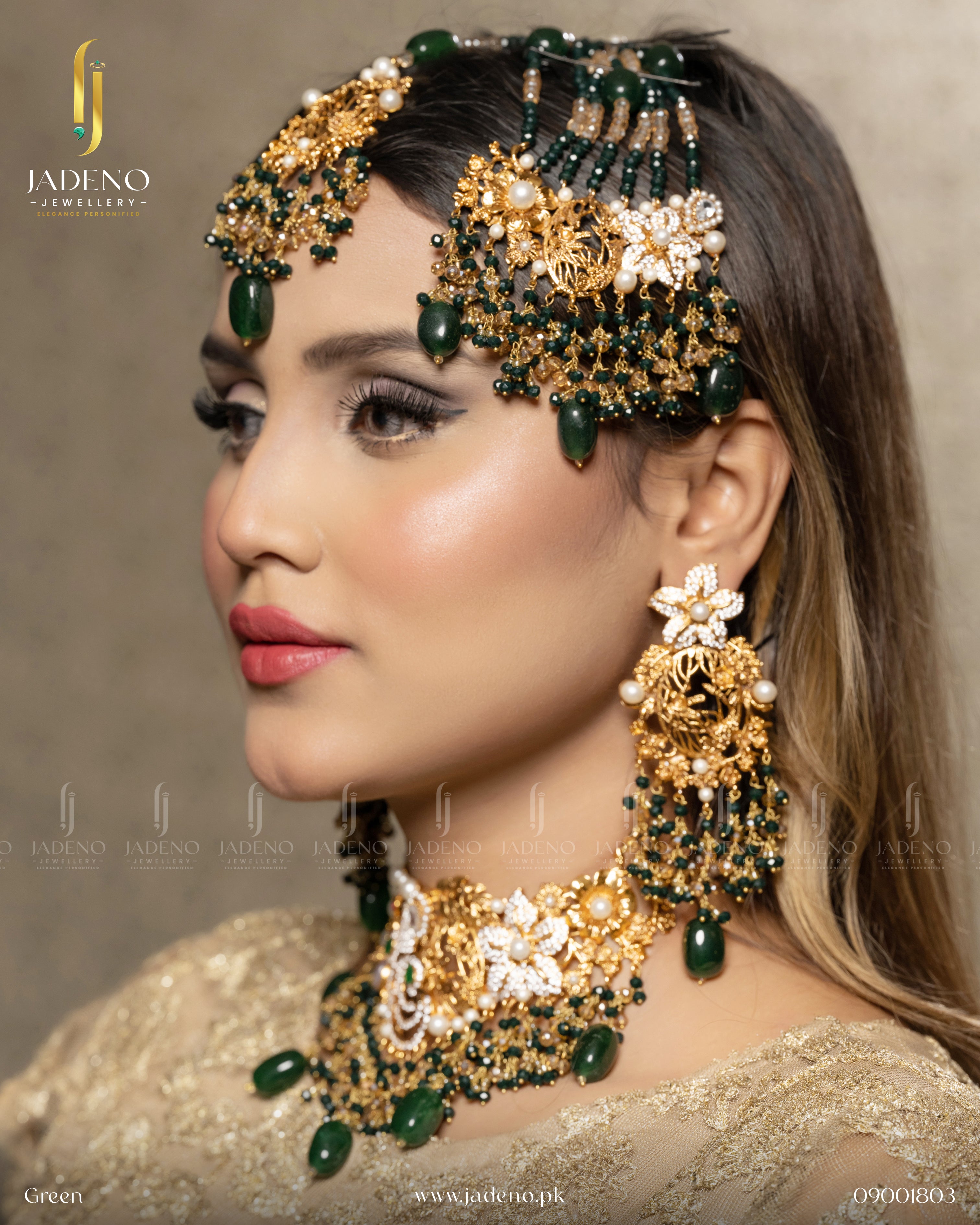 Stylish Handmade Bridal Set