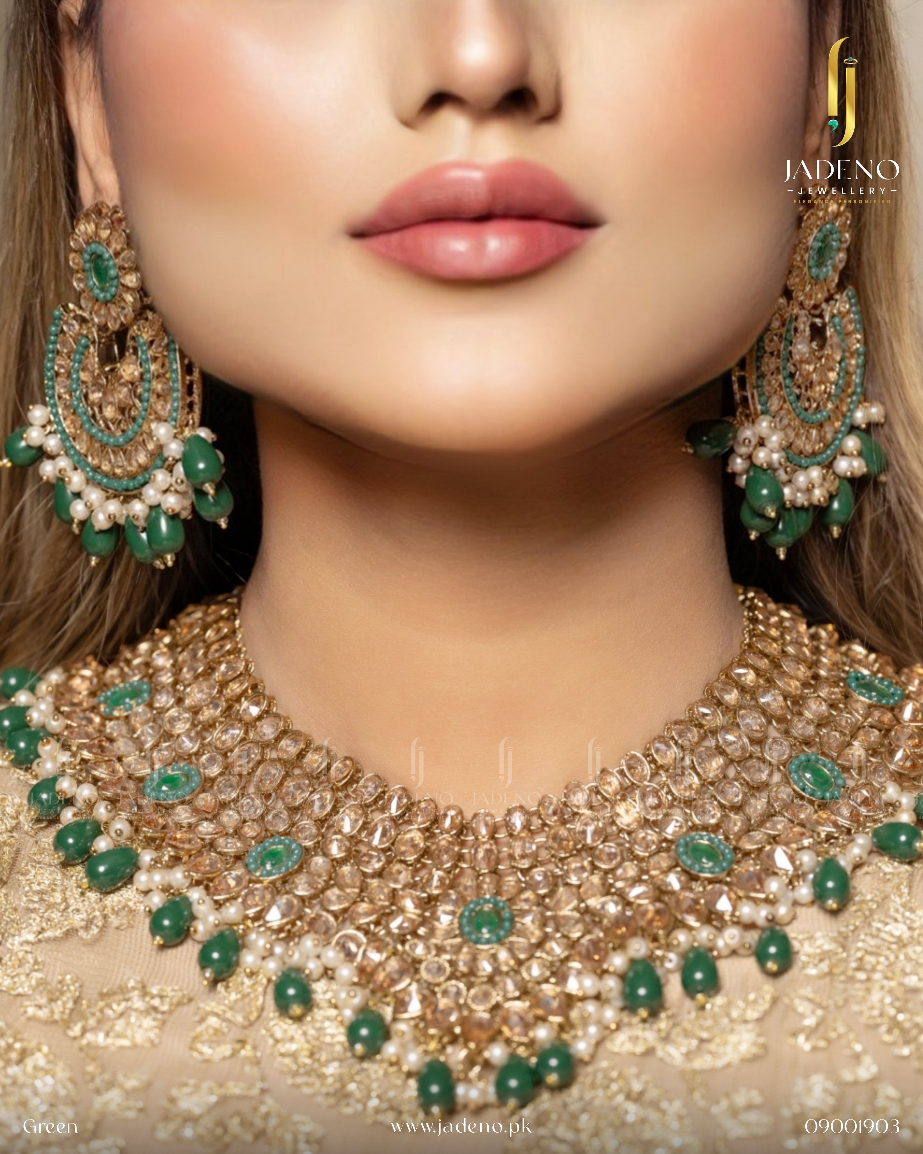 Traditional Reverse American Diamond Bridal Set