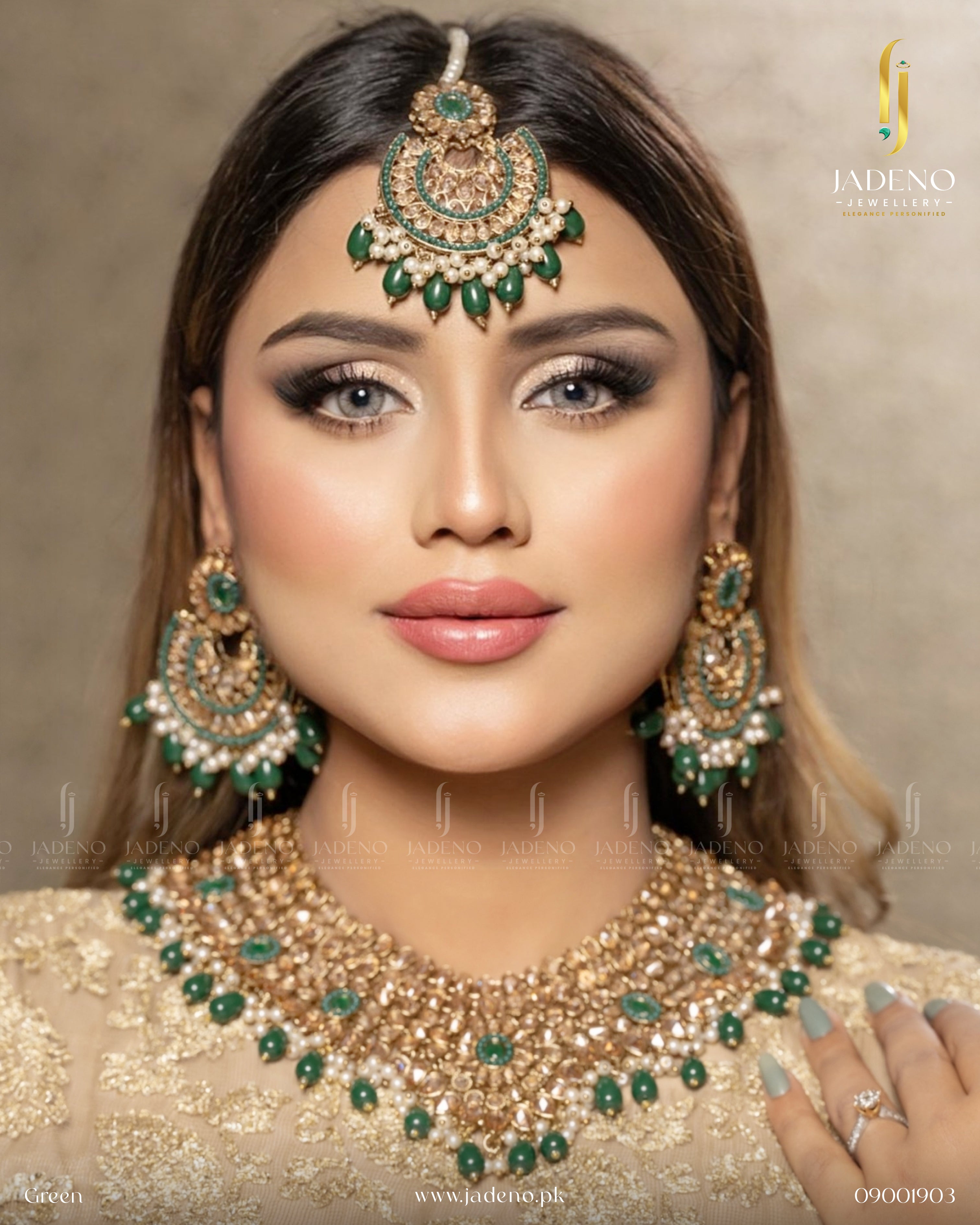 Traditional Reverse American Diamond Bridal Set