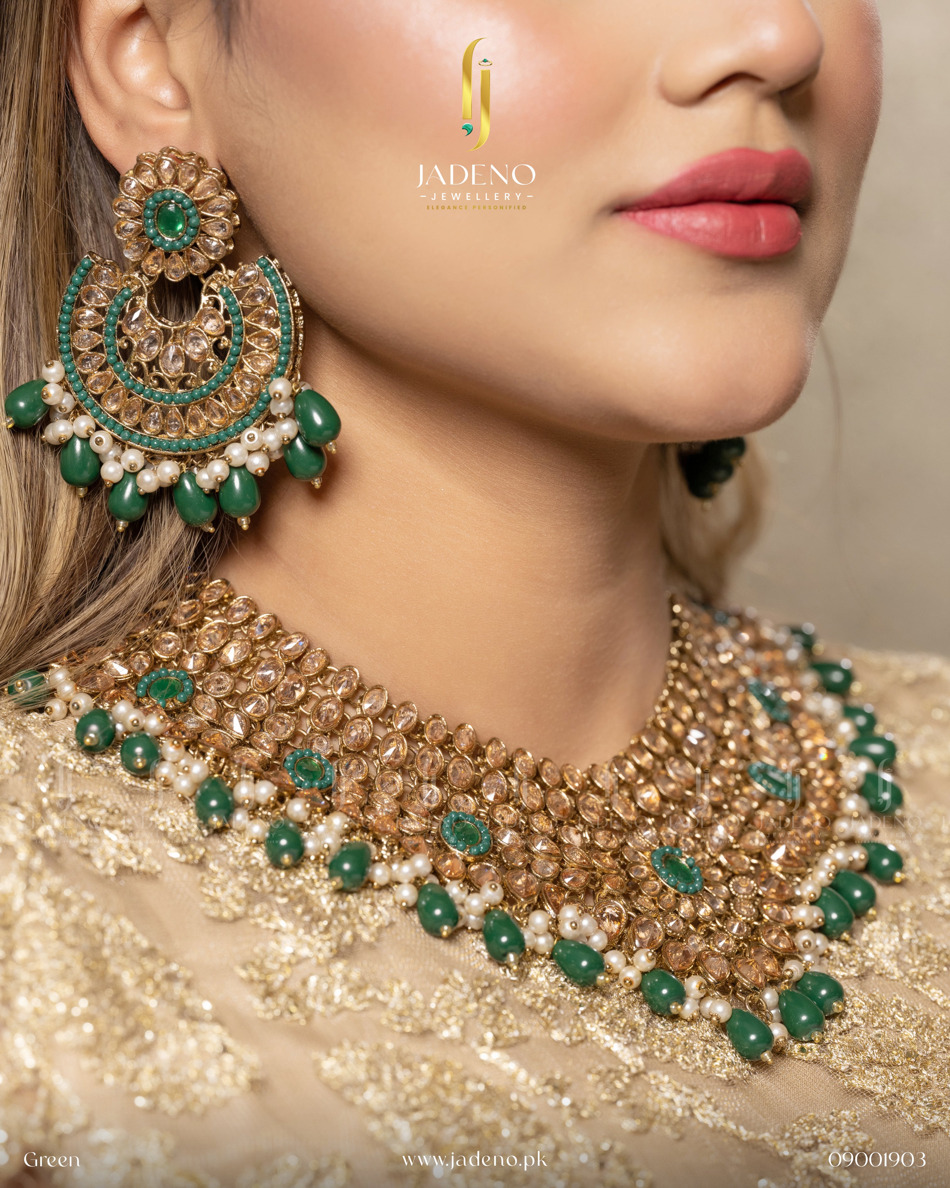 Traditional Reverse American Diamond Bridal Set