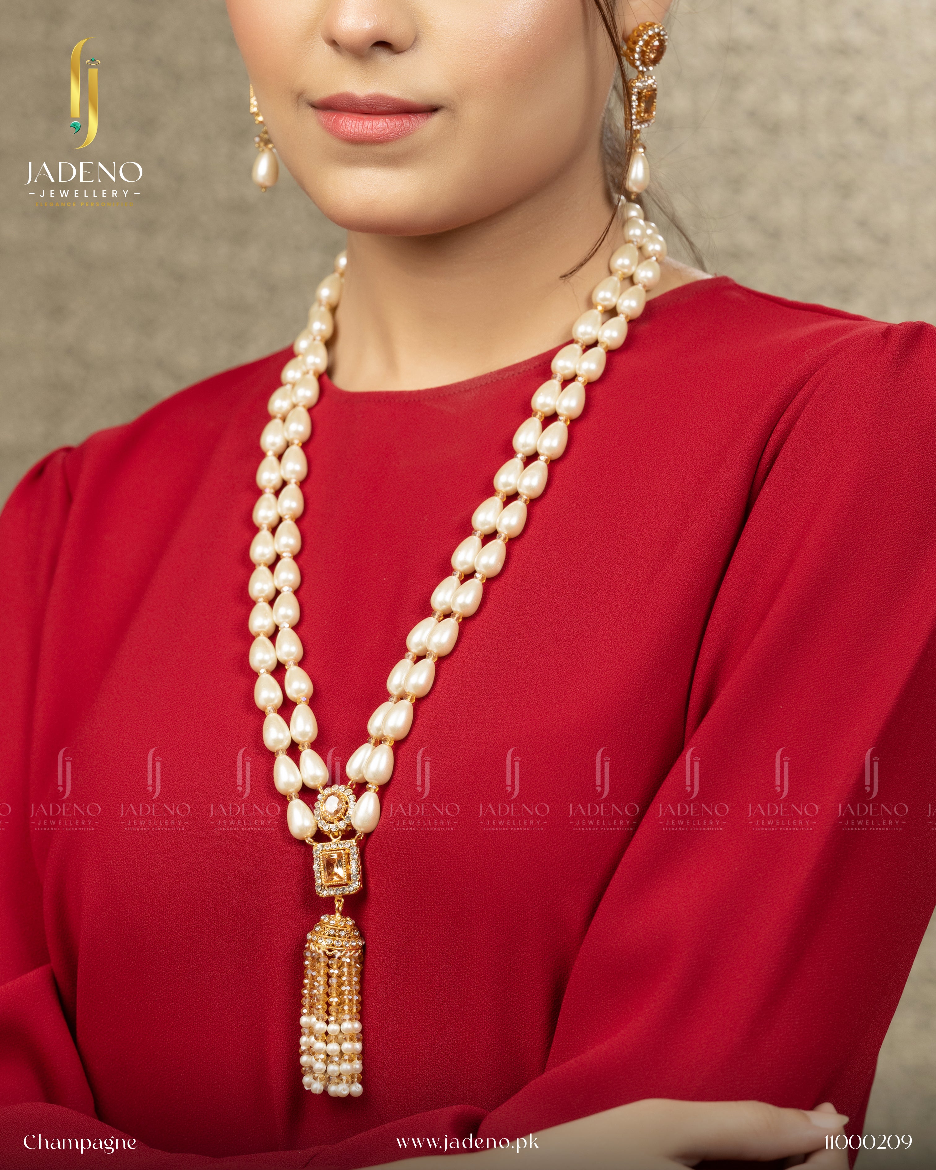 Designers Crafted Tussles Mala with Earrings