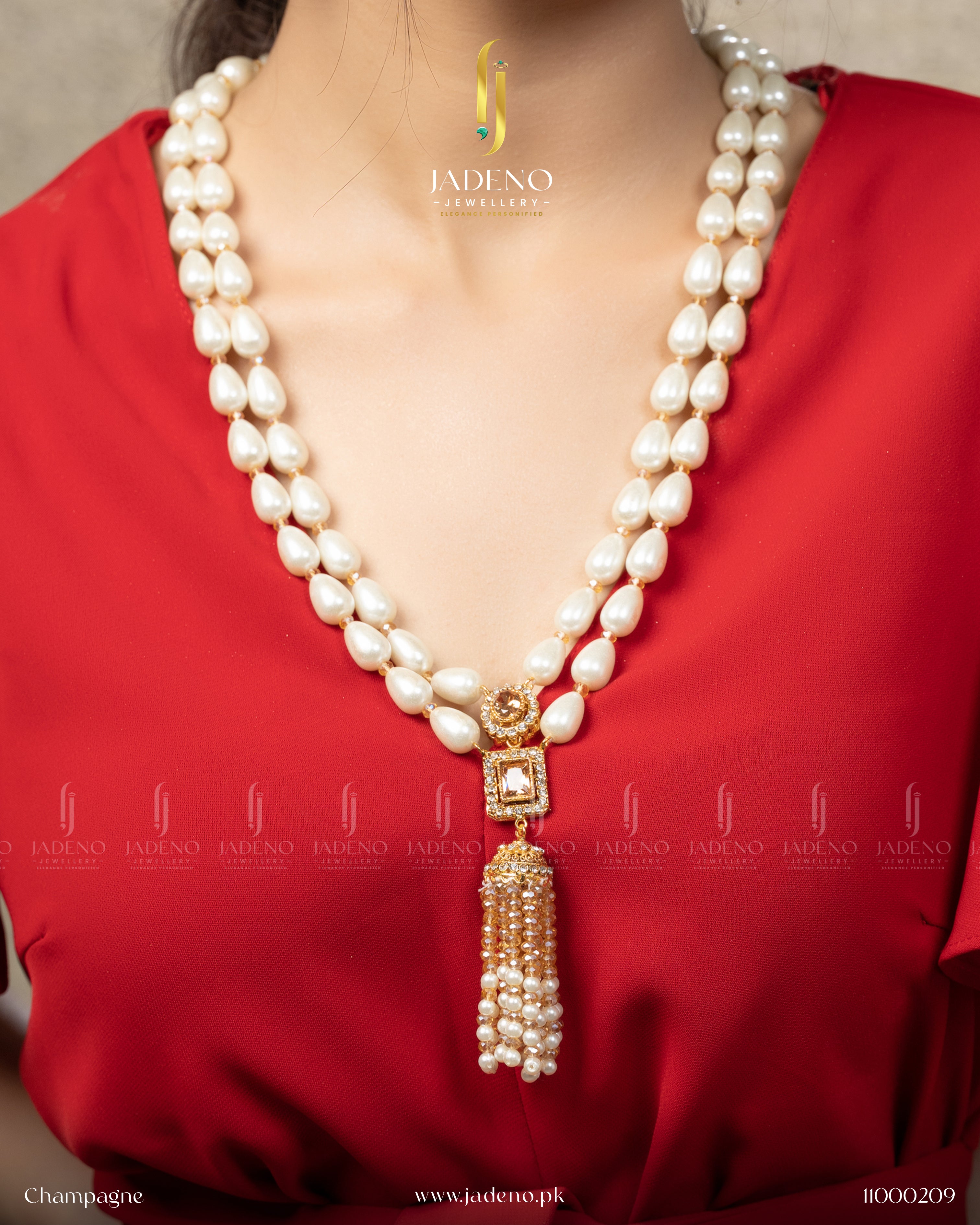 Designers Crafted Tussles Mala with Earrings